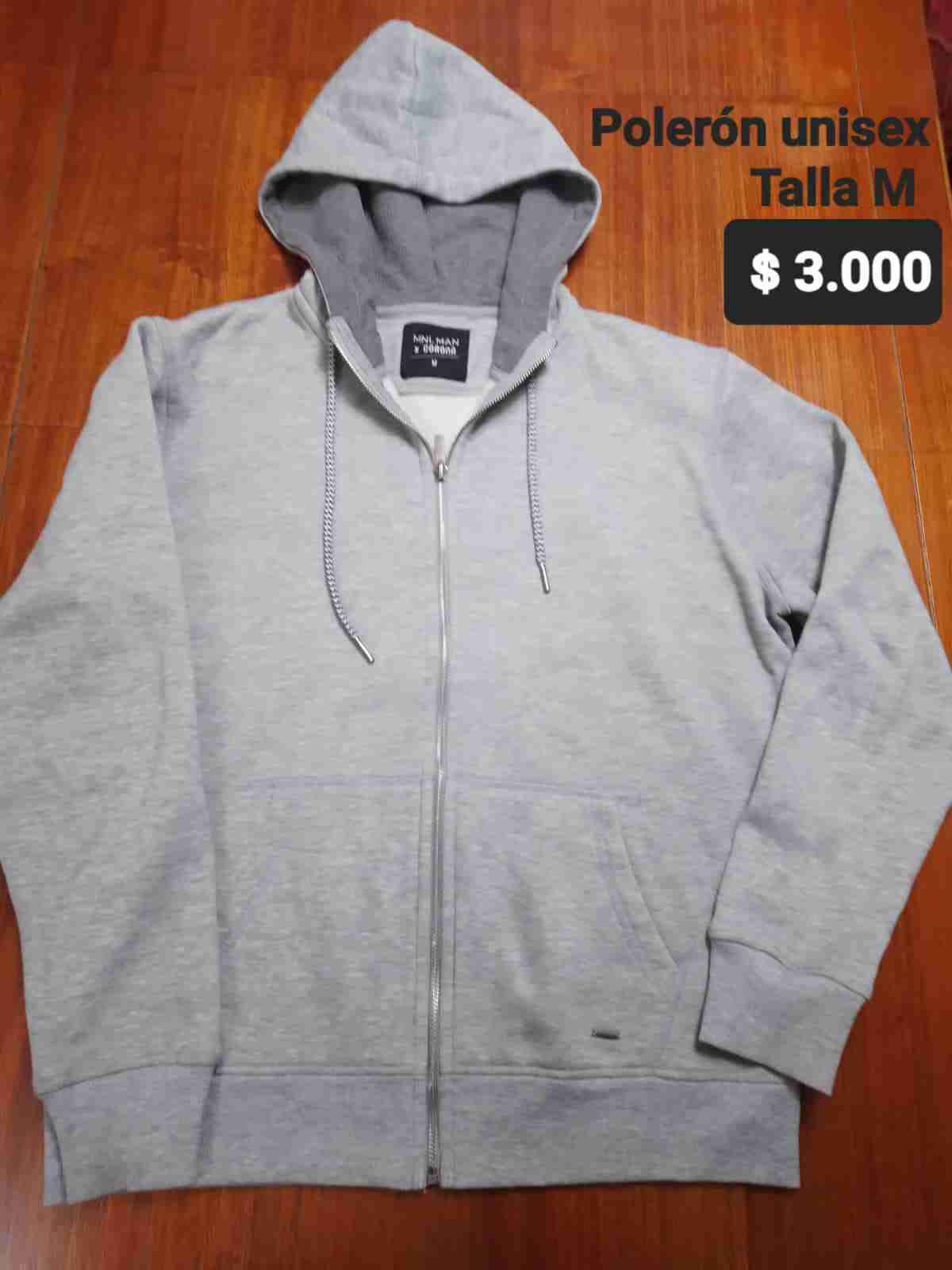 Polerón gris unisex con capucha - miniatura 2