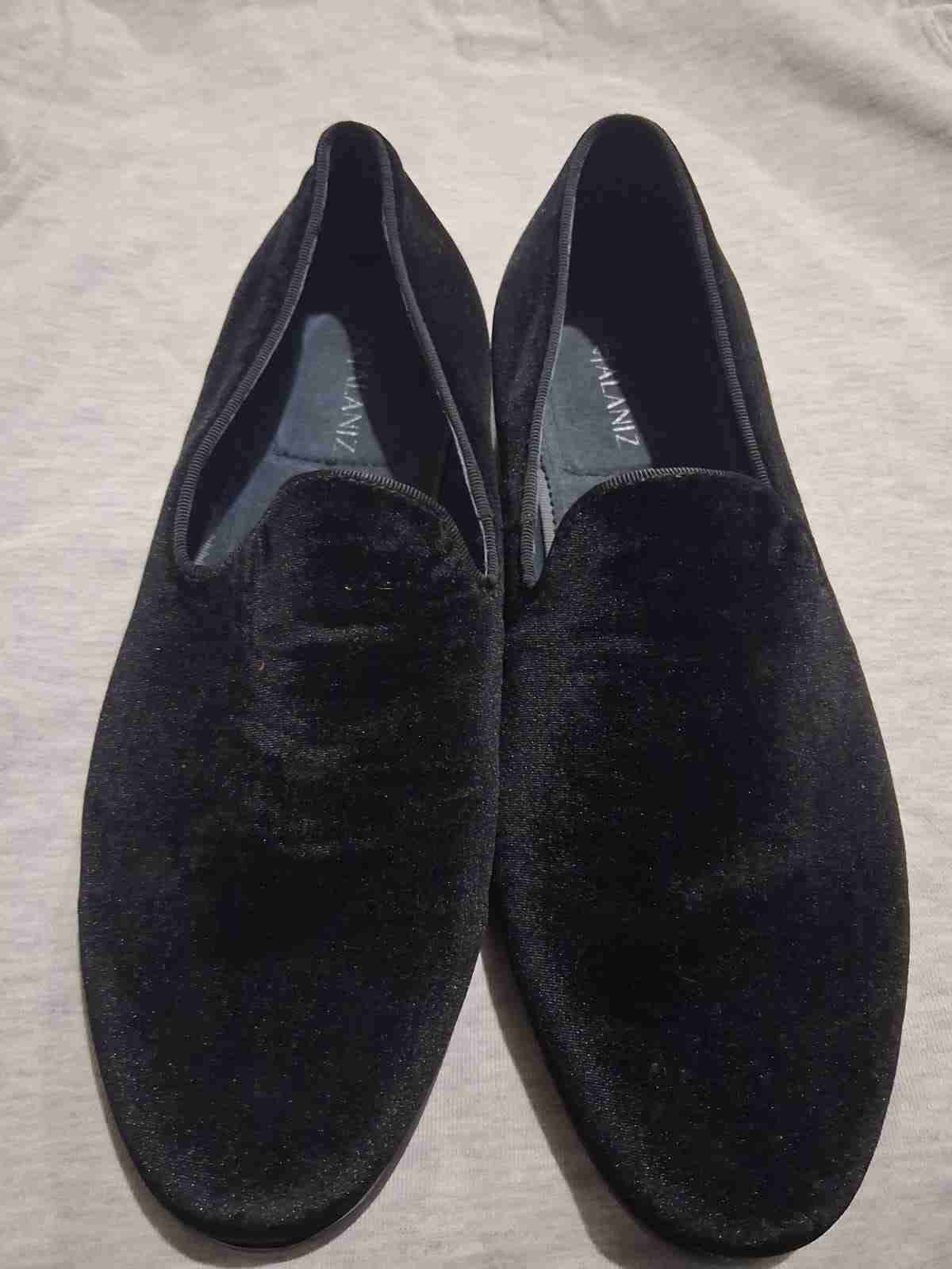 Zapatos negros de terciopelo - miniatura 1