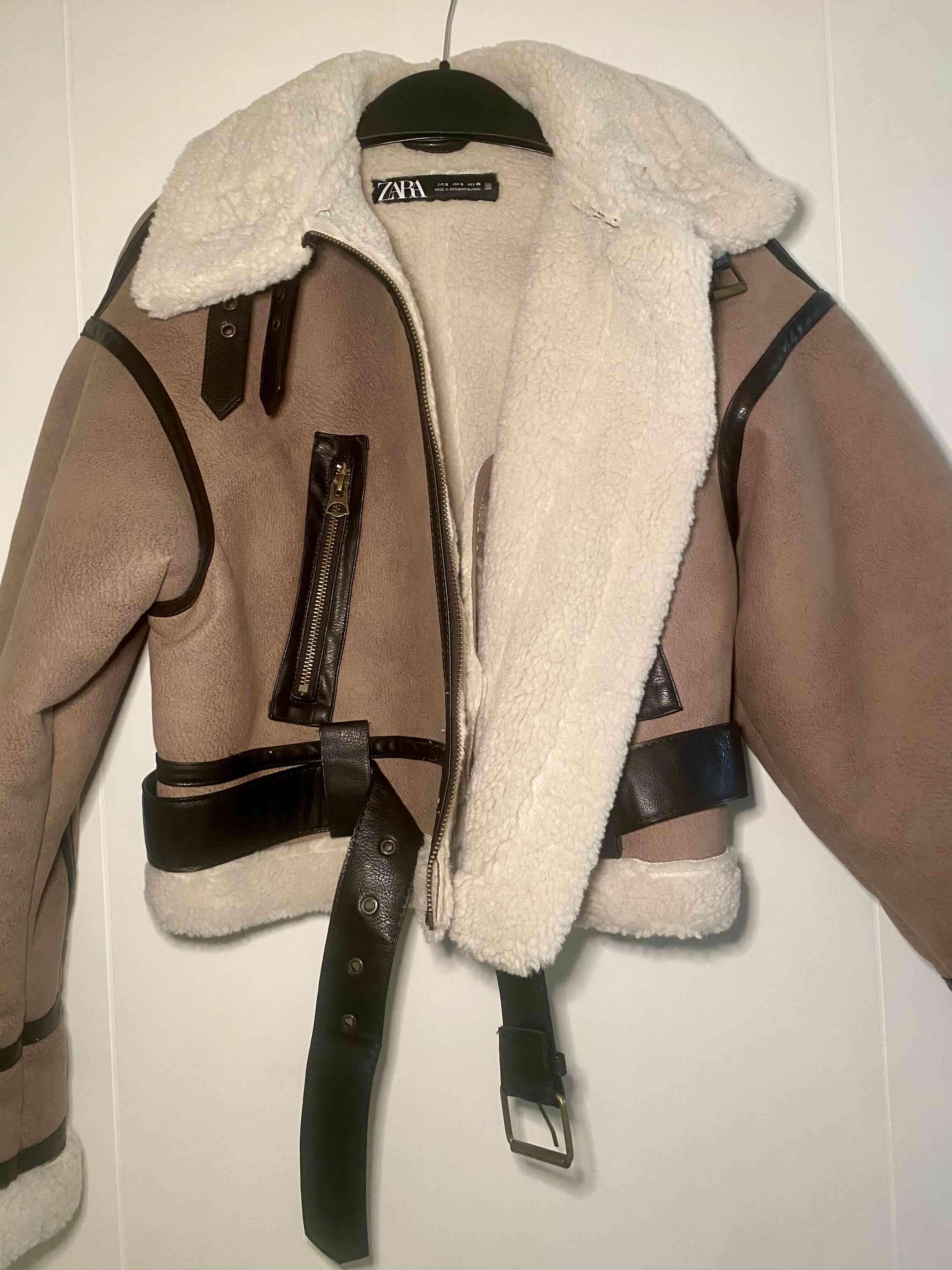 Chaqueta tipo aviador con forro Zara - miniatura 3