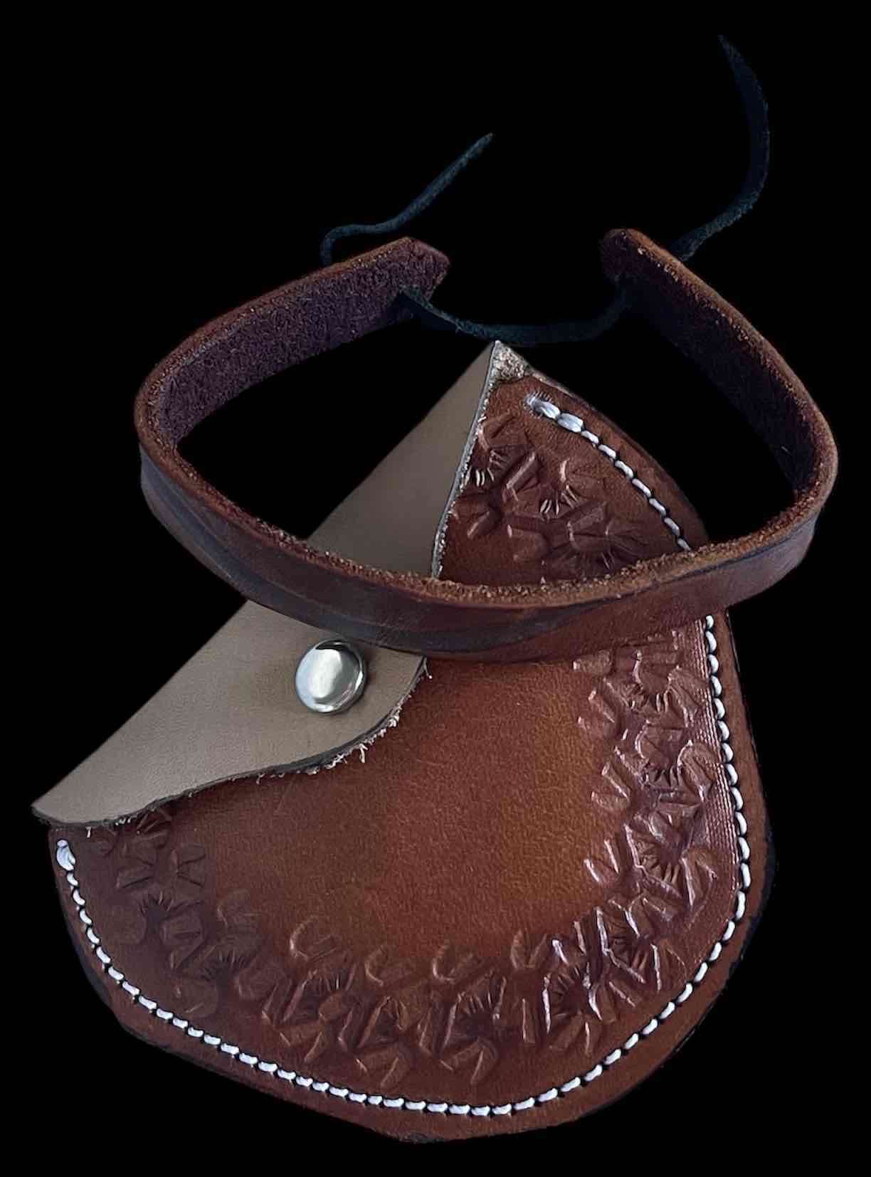 Monedero y pulsera de cuero artesanal - miniatura 4