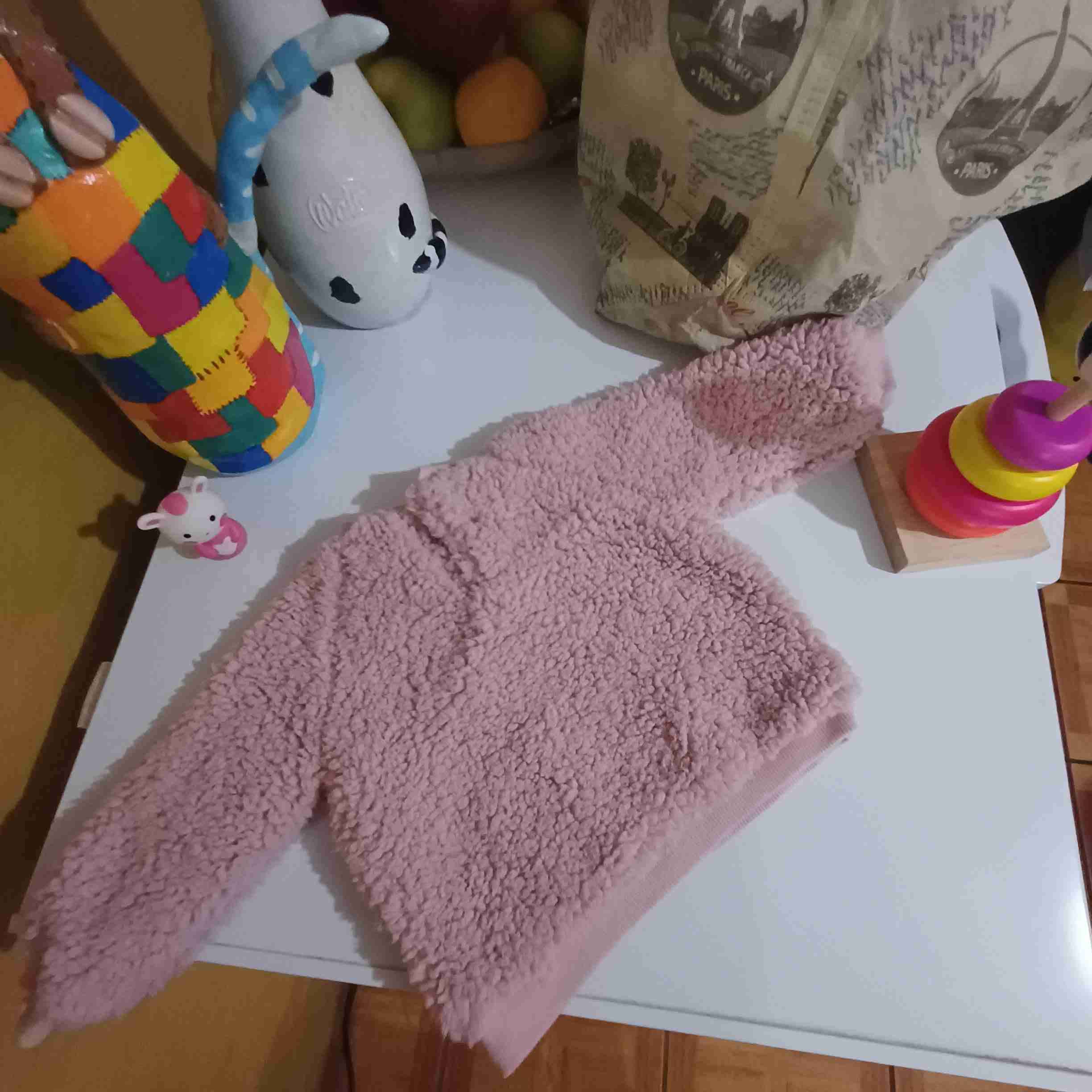 Polerón rosa con conejito - miniatura 2