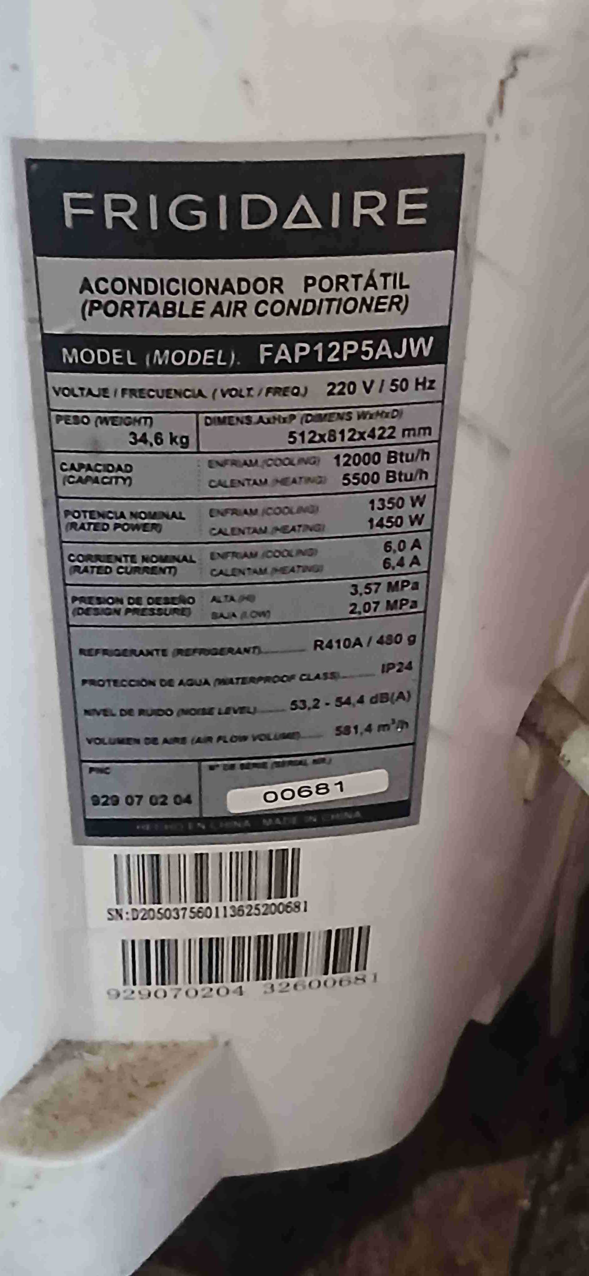 Aire acondicionado portátil Frigidaire - miniatura 1