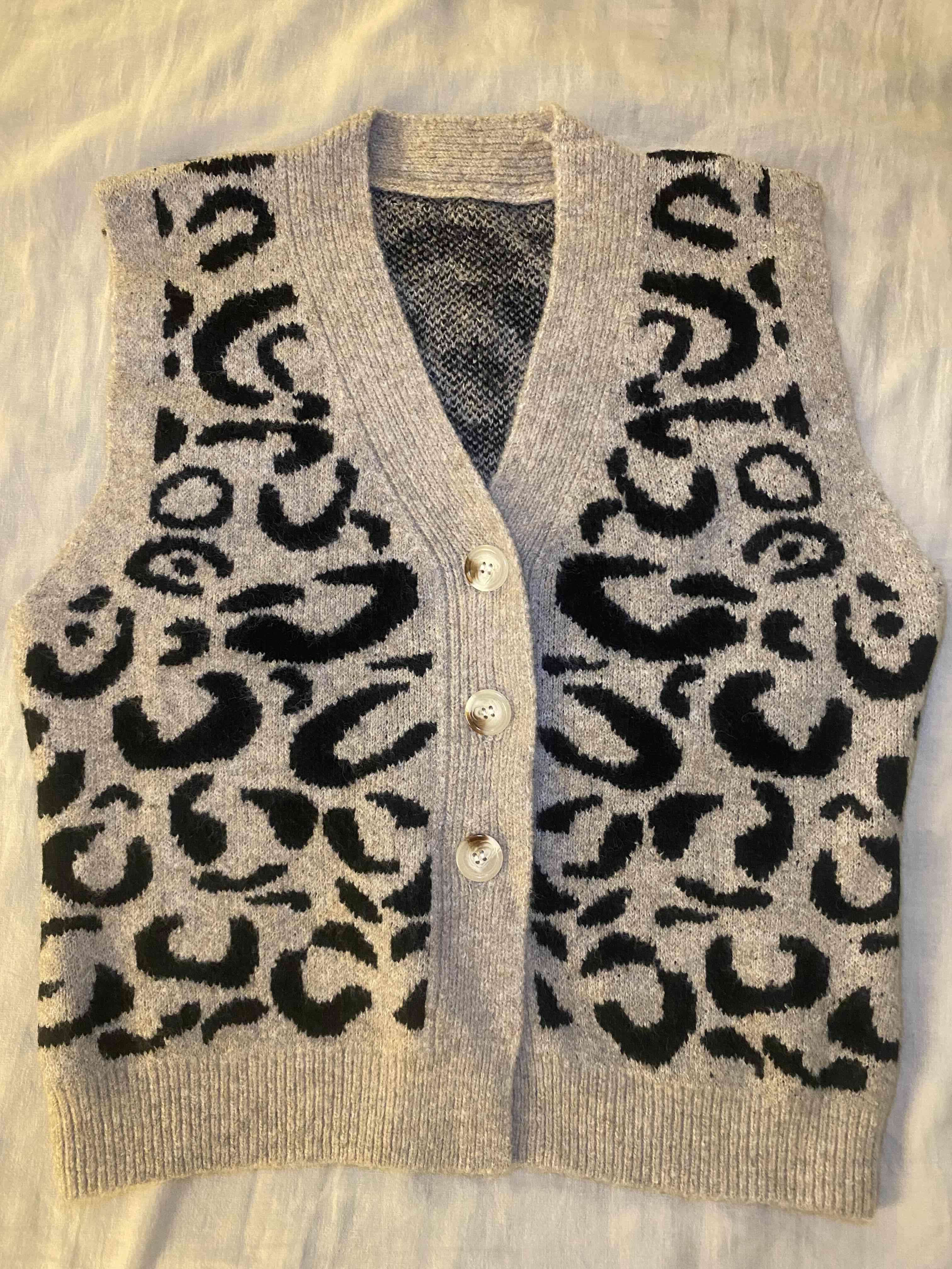 Chaleco beige animal print - miniatura 1