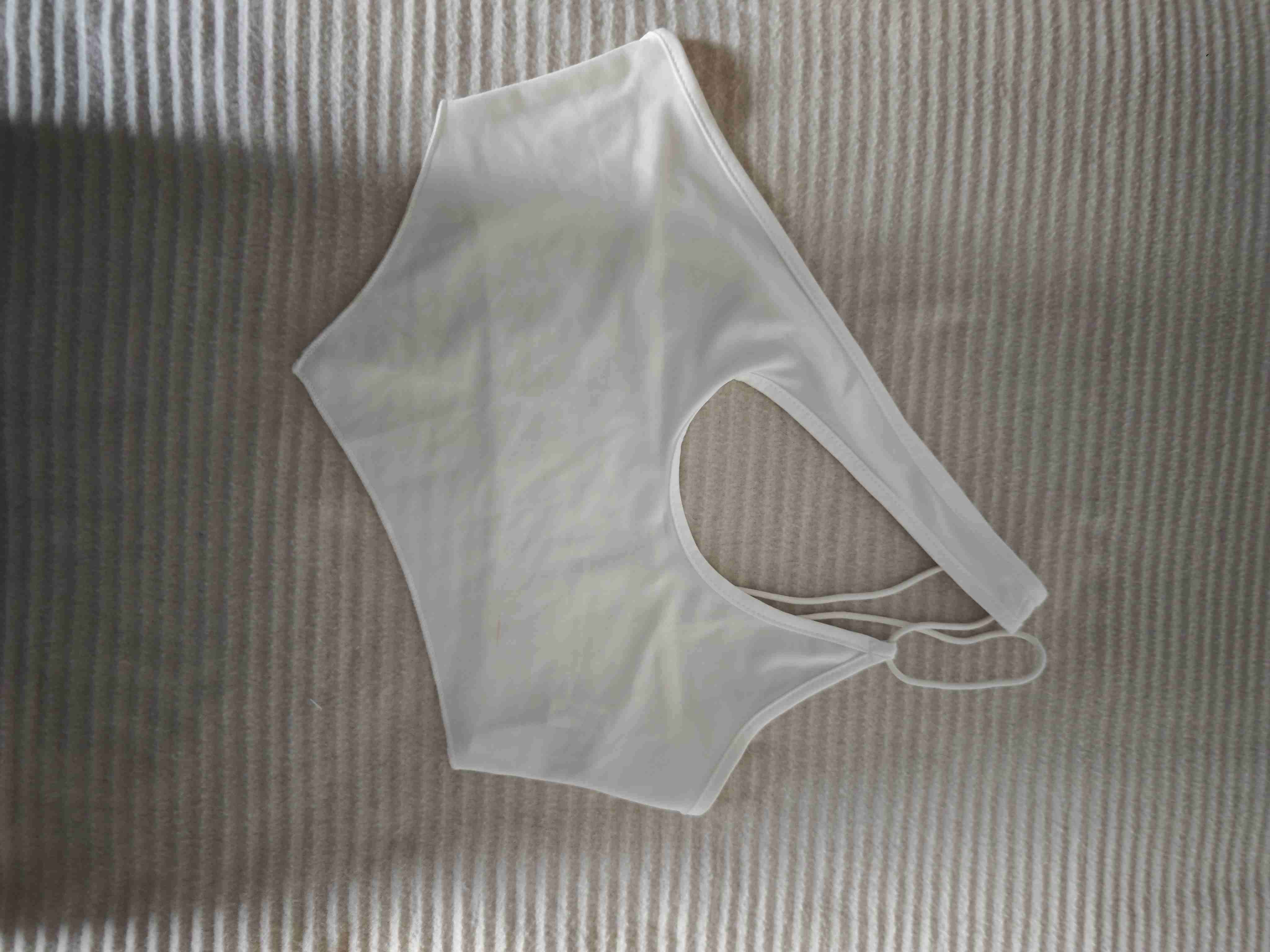 Top blanco asimétrico - miniatura 2