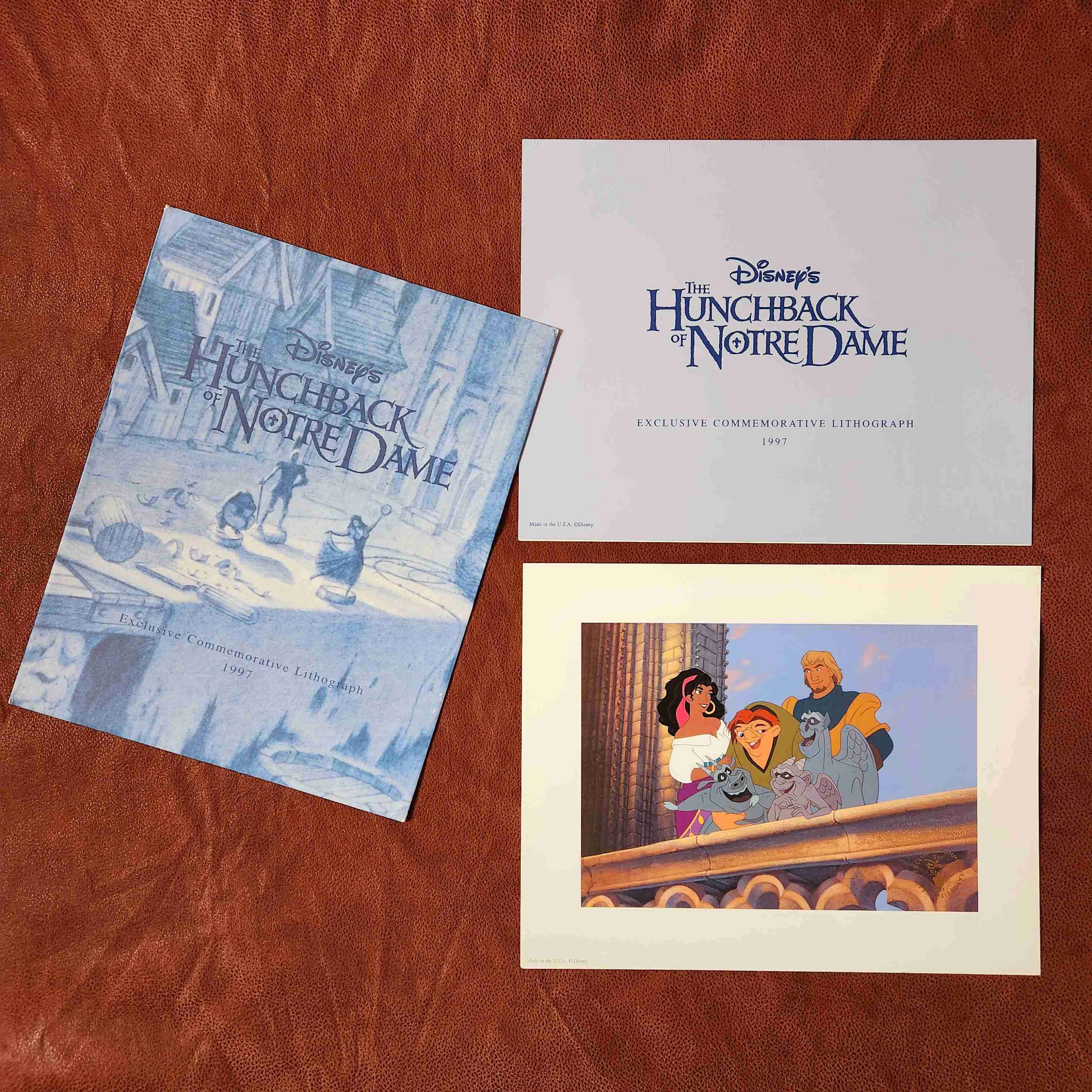 LITOGRAFIA  disney EL JOROBADO DE NOTRE DAME ♟️👑🔔 - miniatura 1
