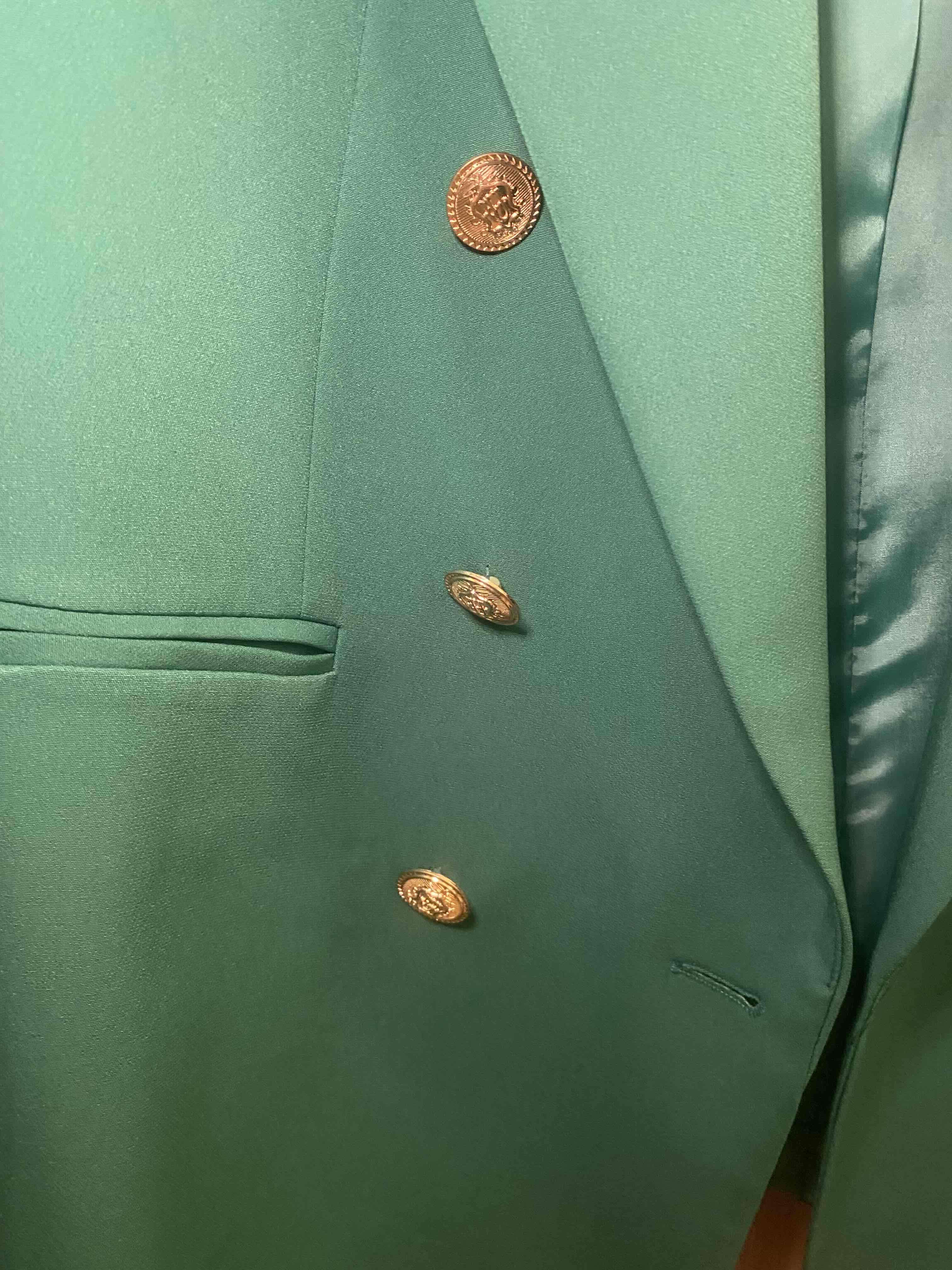 Blazer verde con botones dorados - miniatura 2
