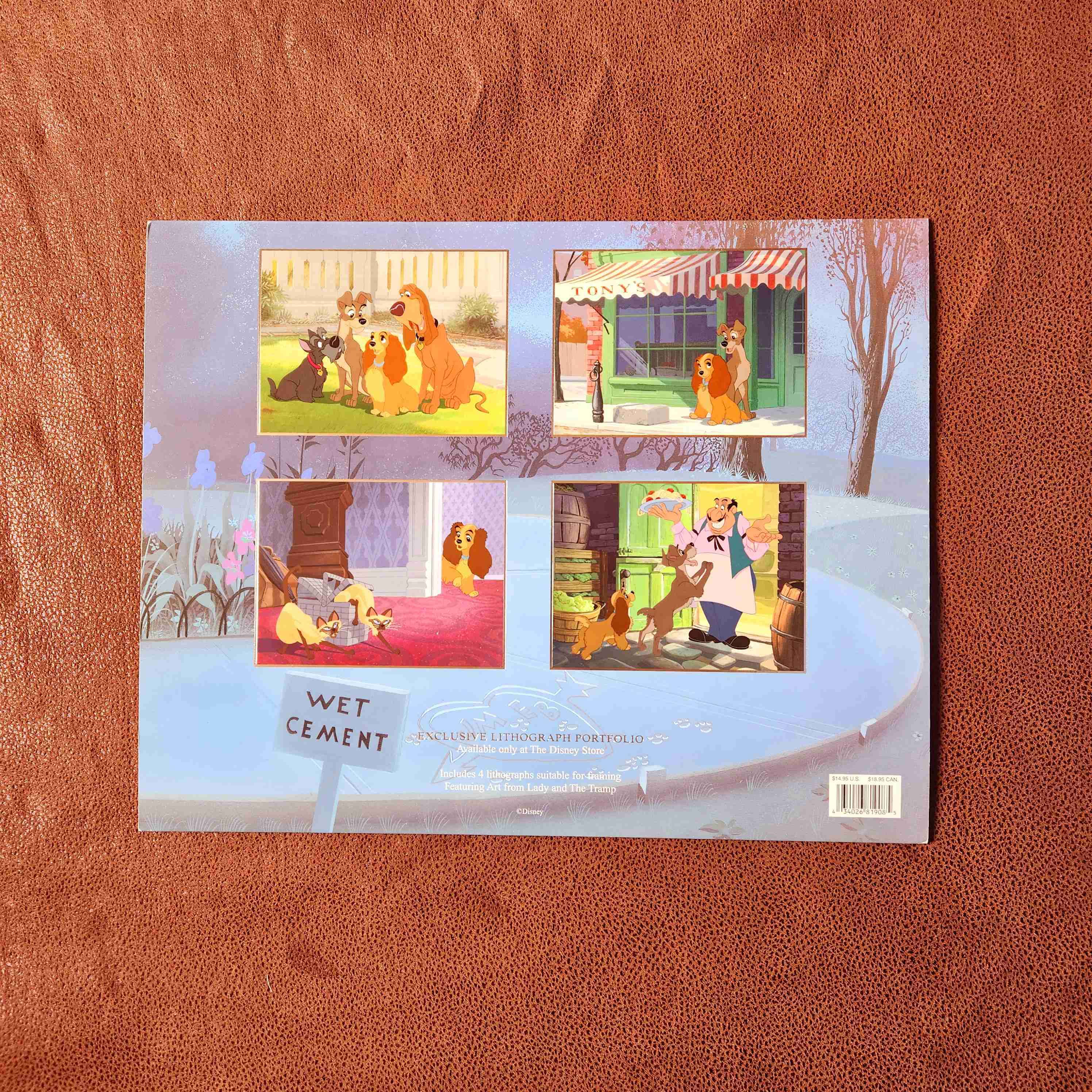 LITOGRAFIA disney LA DAMA Y EL VAGABUNDO 1998 🐕🐩🍝 - miniatura 5