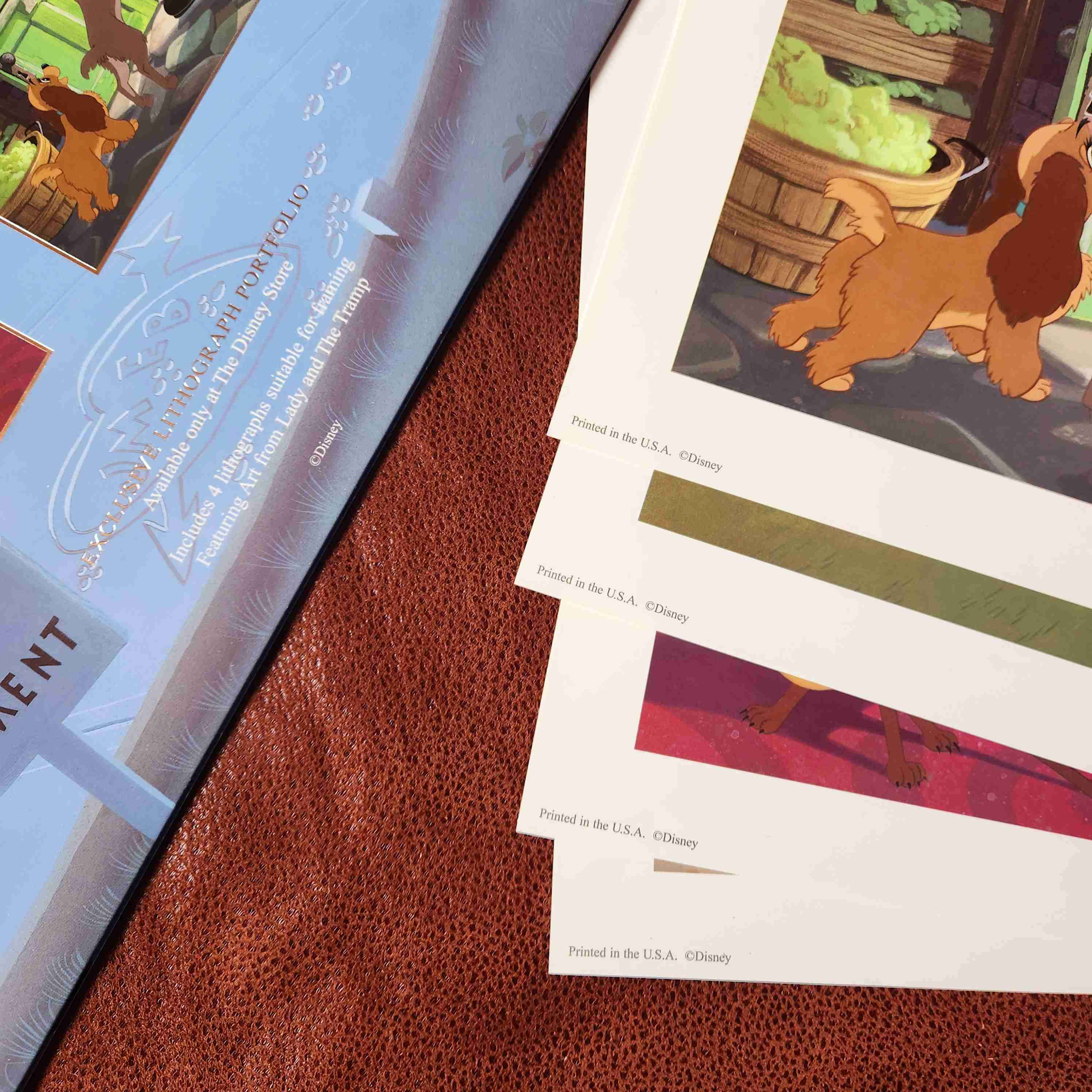 LITOGRAFIA disney LA DAMA Y EL VAGABUNDO 1998 🐕🐩🍝 - miniatura 6