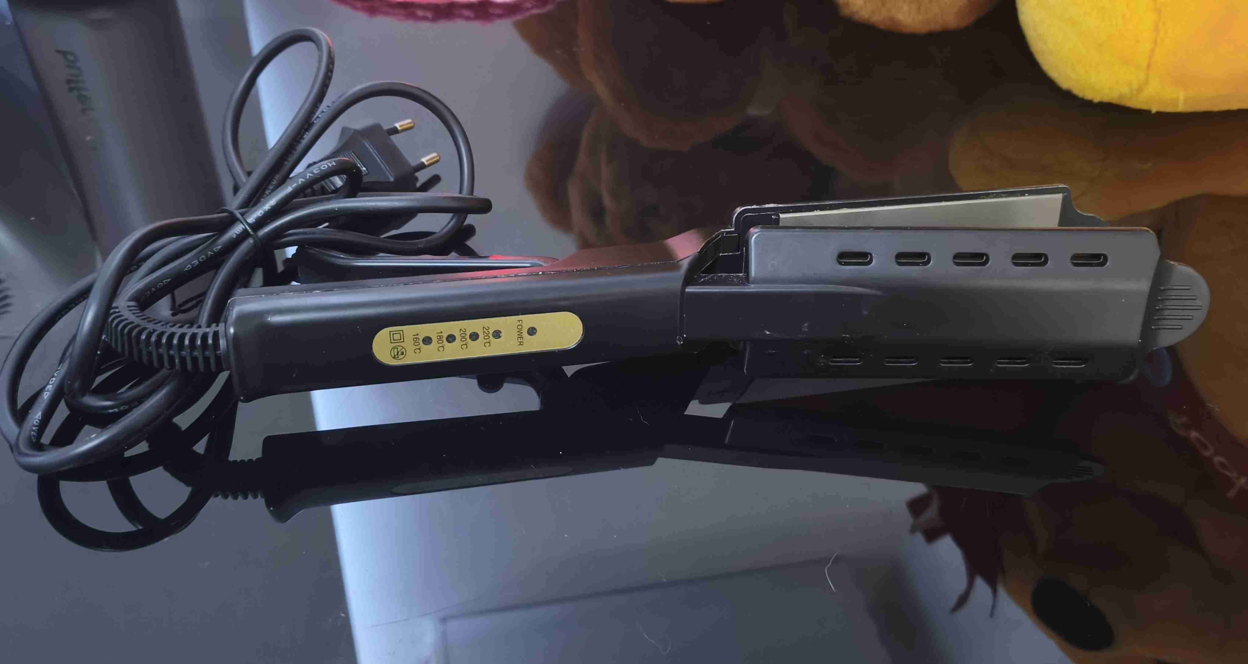 Plancha de pelo profesional negra - miniatura 1