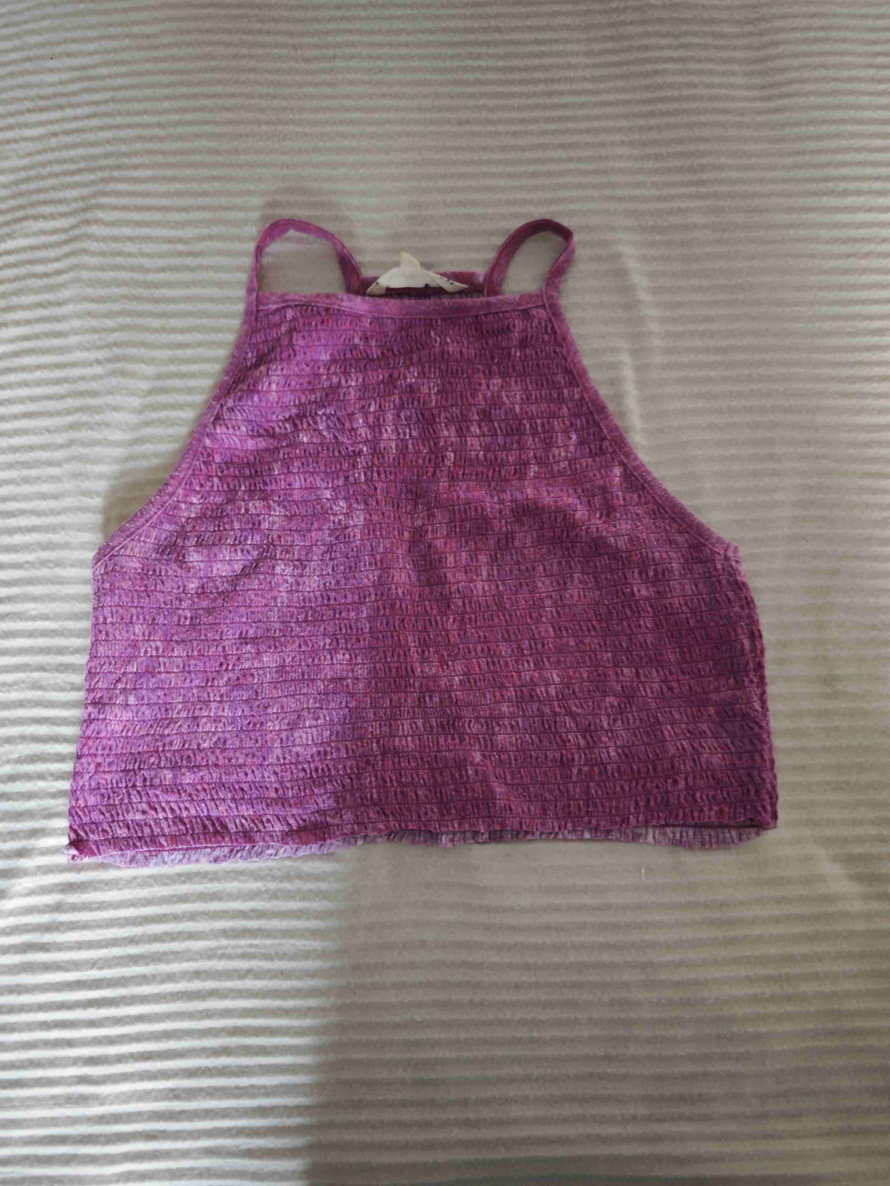 Top halter morado
