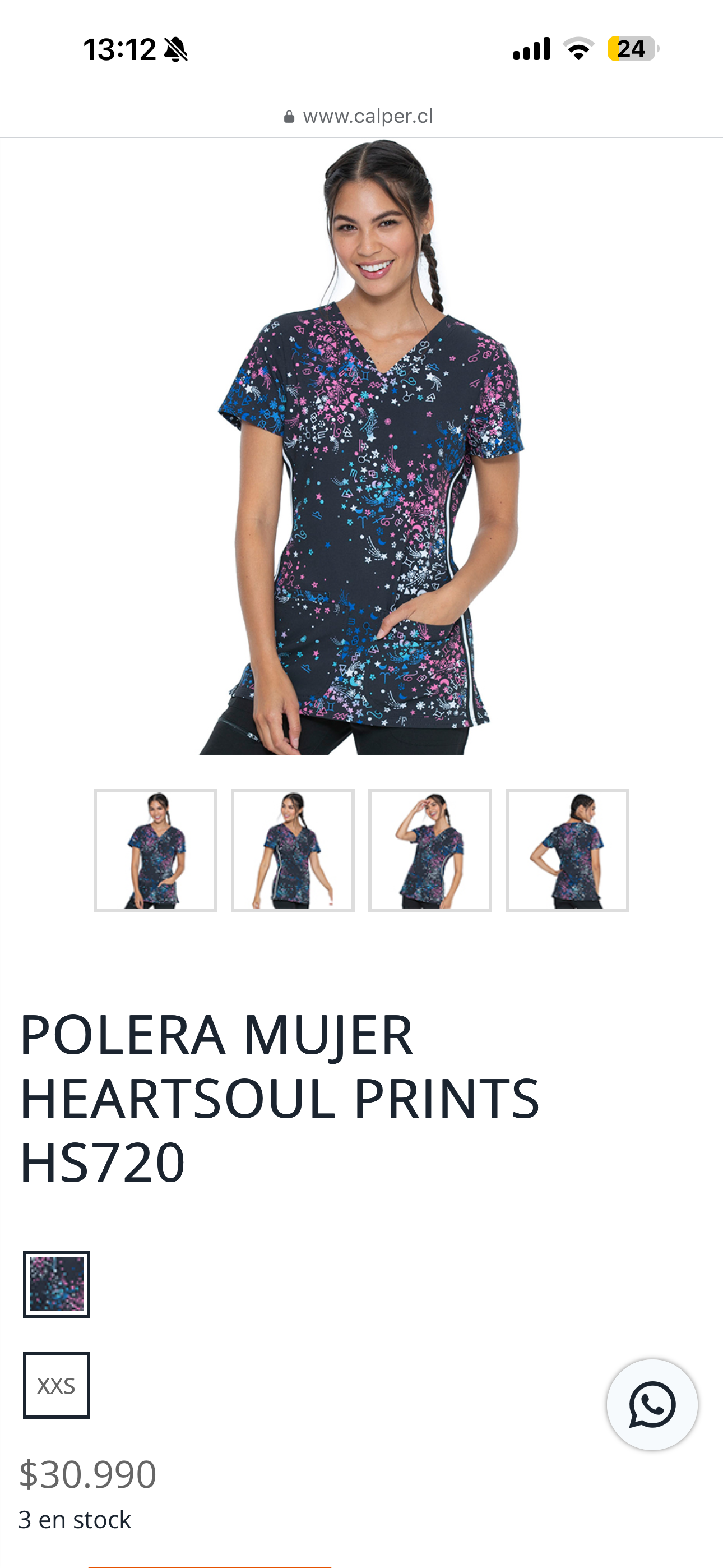 Top uniforme estampado Heartsoul - miniatura 5