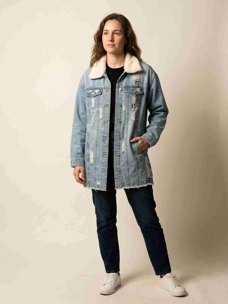 Chaqueta de mezclilla con forro - miniatura 1