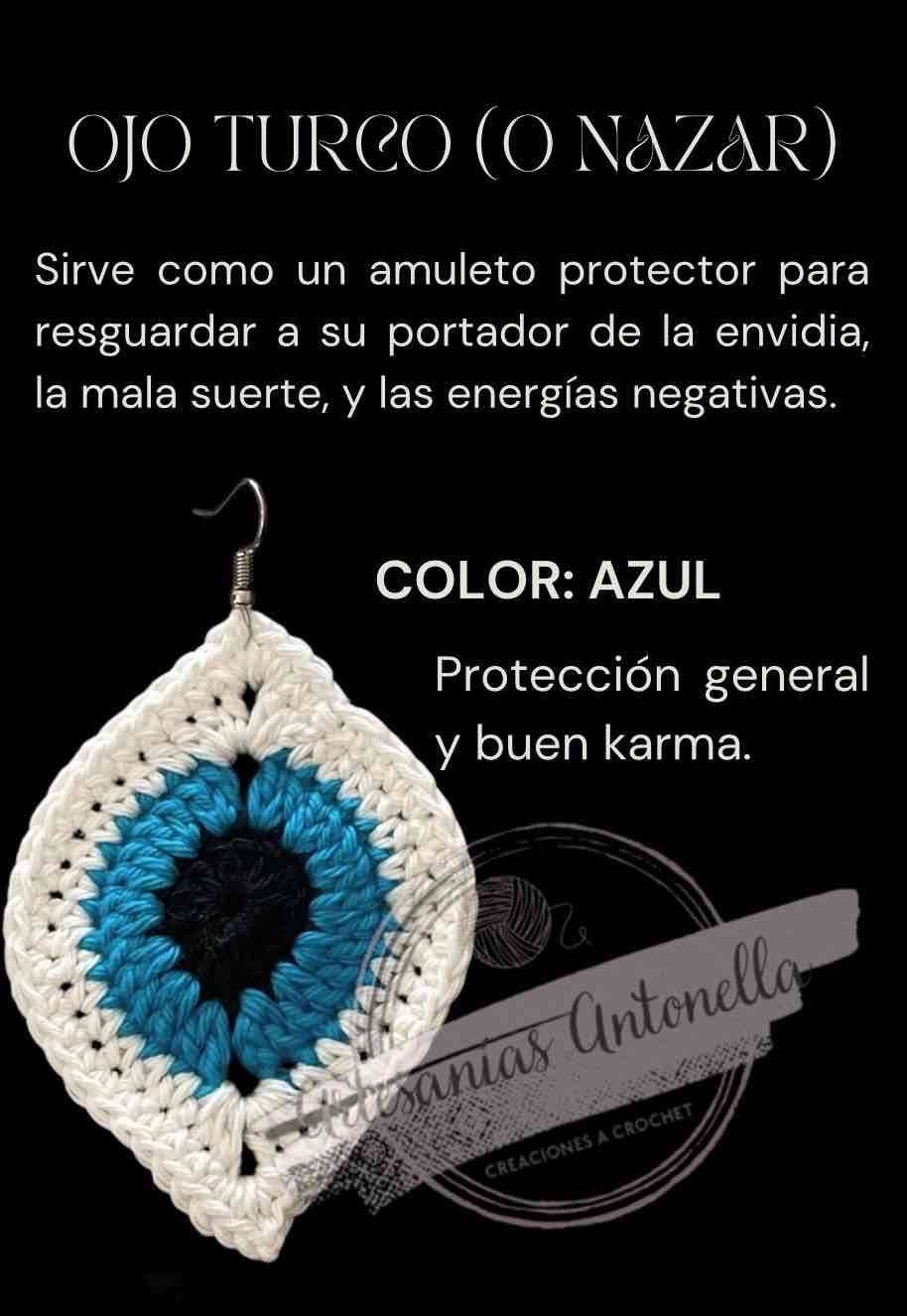 Aro Ojo Turco tejido crochet - miniatura 1