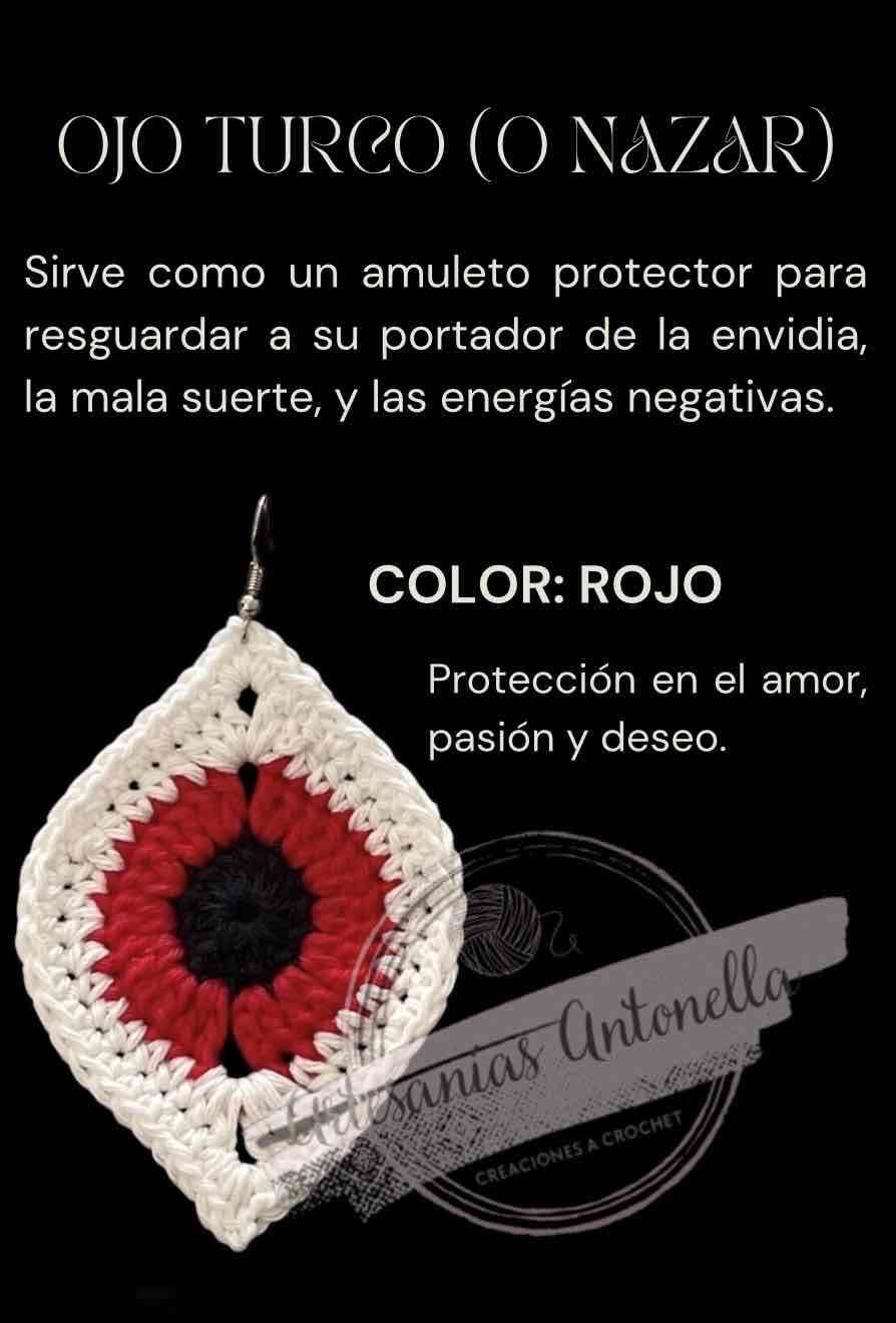 Aro Ojo Turco tejido crochet - miniatura 2