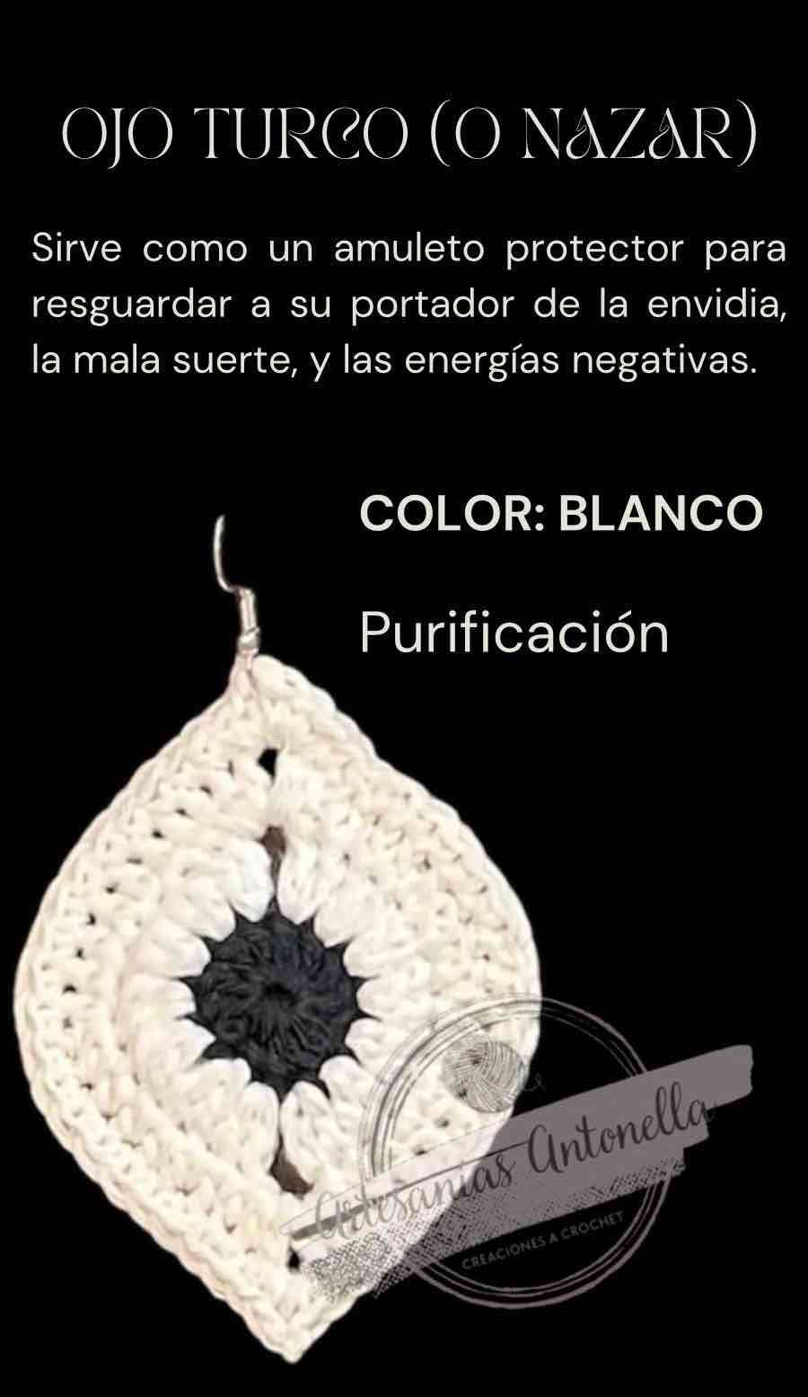 Aro Ojo Turco tejido crochet - miniatura 3