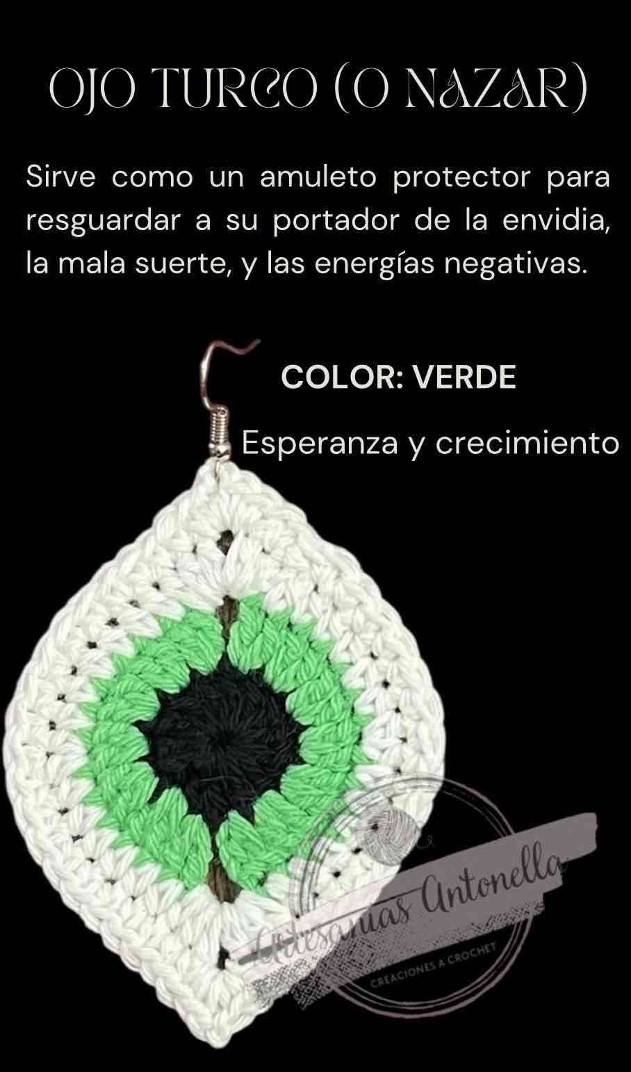 Aro Ojo Turco tejido crochet - miniatura 4