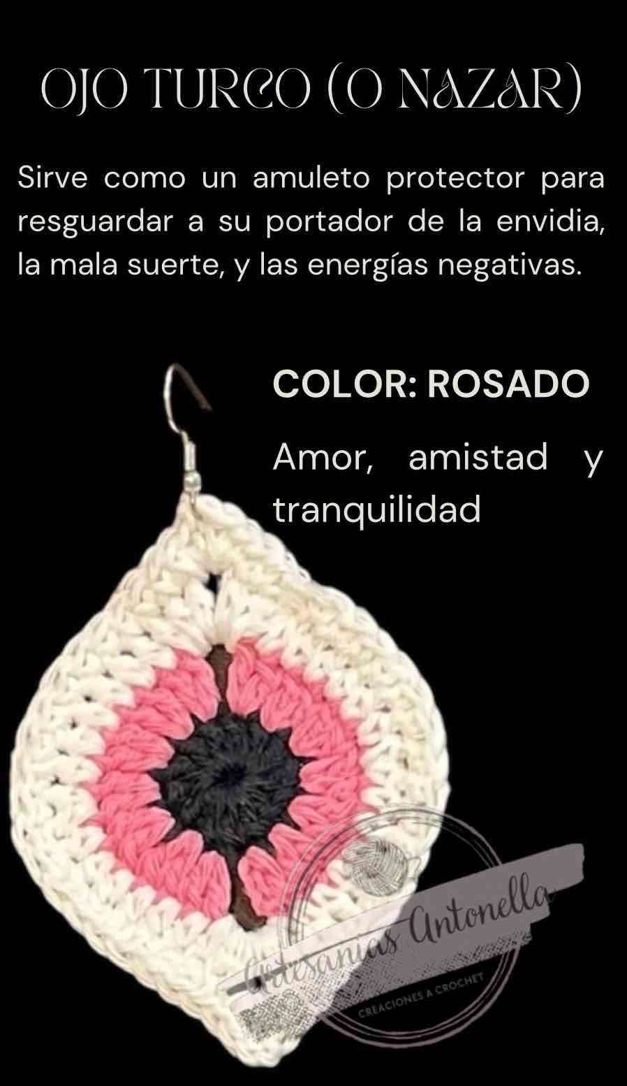 Aro Ojo Turco tejido crochet - miniatura 6