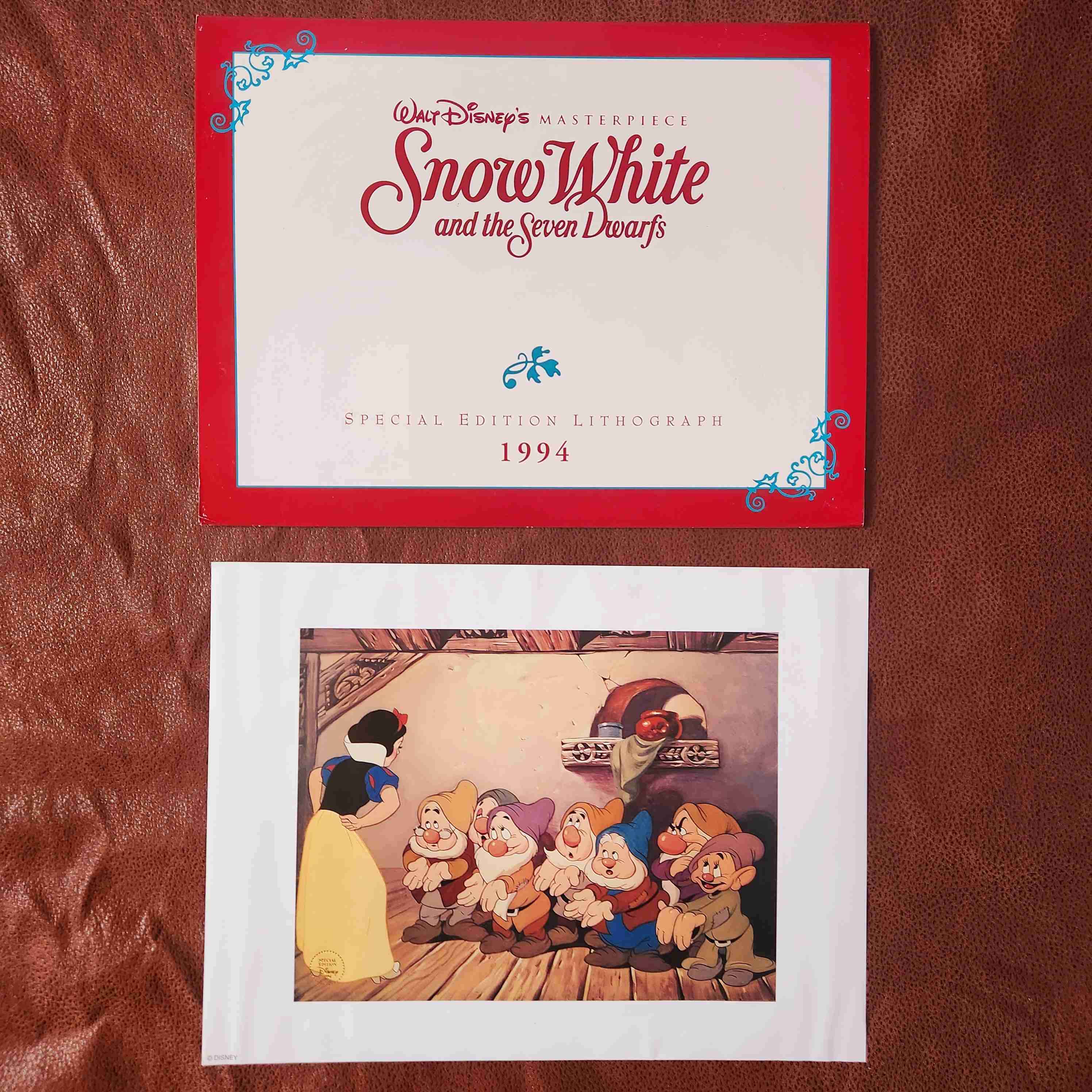 LITOGRAFIA EDICION ESPECIAL, BLANCA NIEVES 1994🇺🇸 - miniatura 1