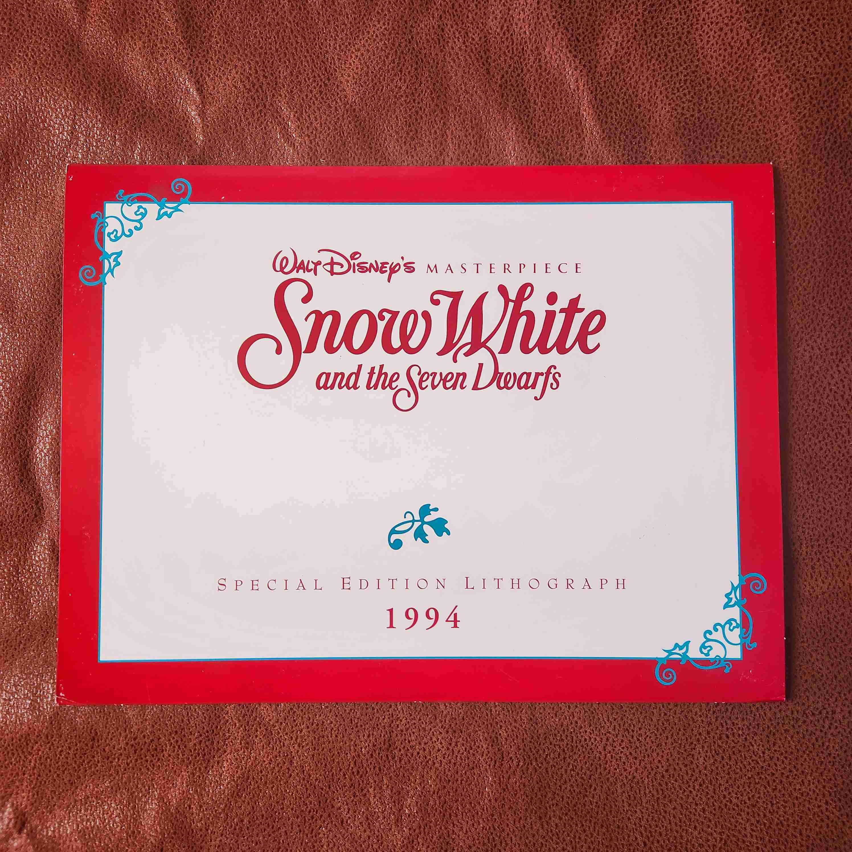 LITOGRAFIA EDICION ESPECIAL, BLANCA NIEVES 1994🇺🇸 - miniatura 2