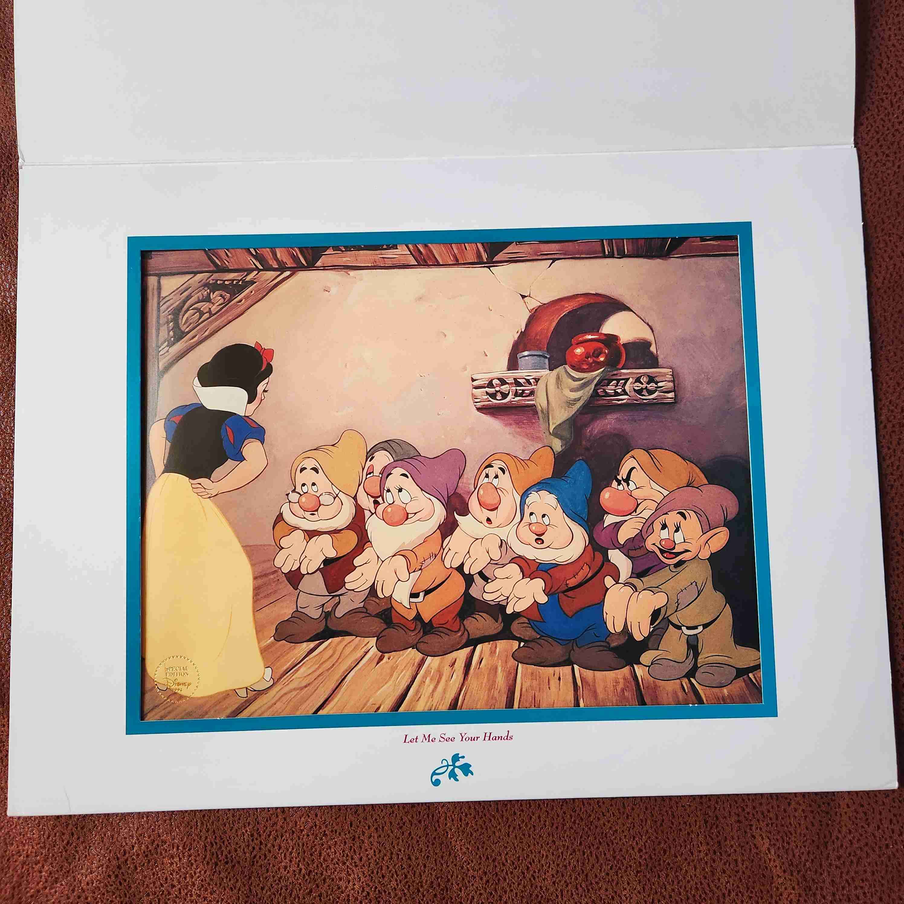 LITOGRAFIA EDICION ESPECIAL, BLANCA NIEVES 1994🇺🇸 - miniatura 4