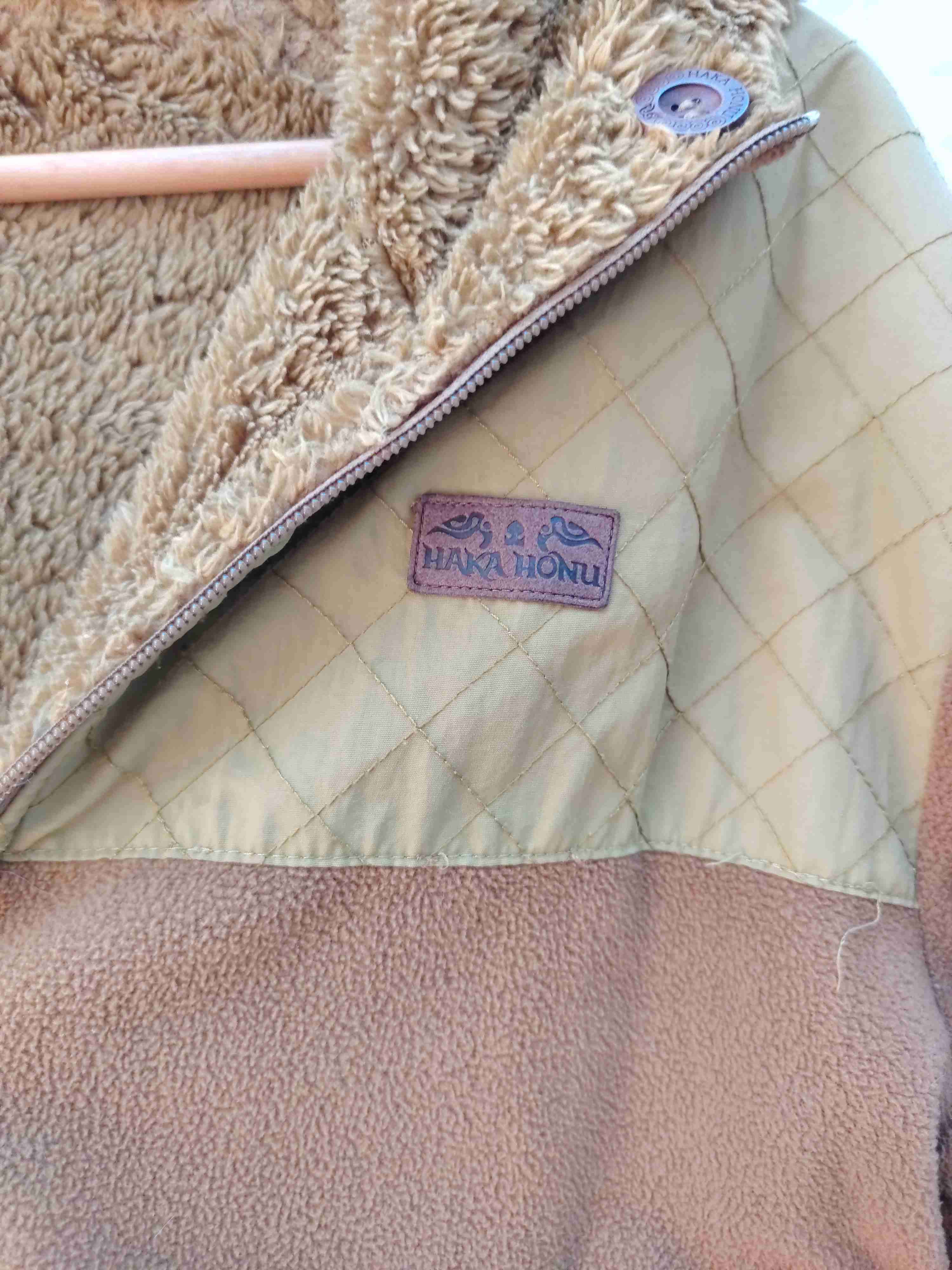 Chaqueta polar con capucha beige hombre - miniatura 2