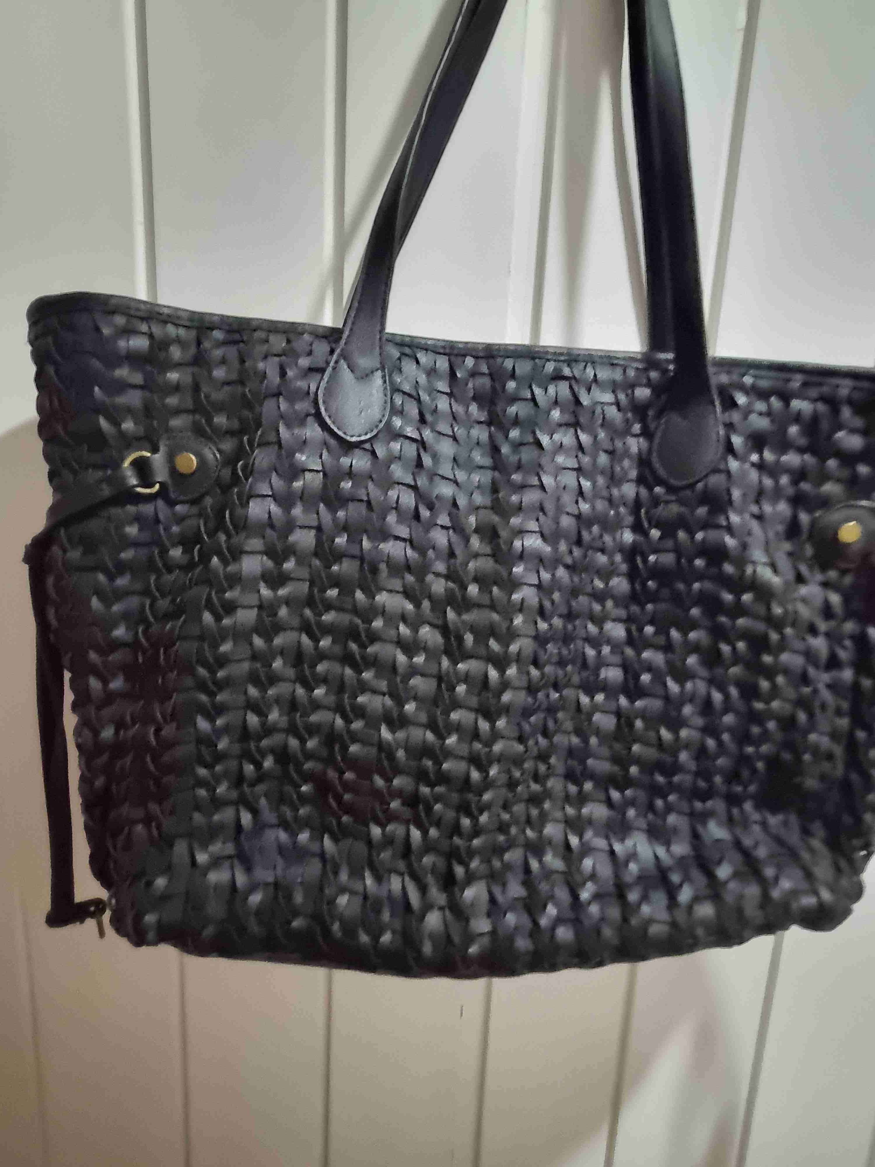 Bolso tejado negro elegante - miniatura 1