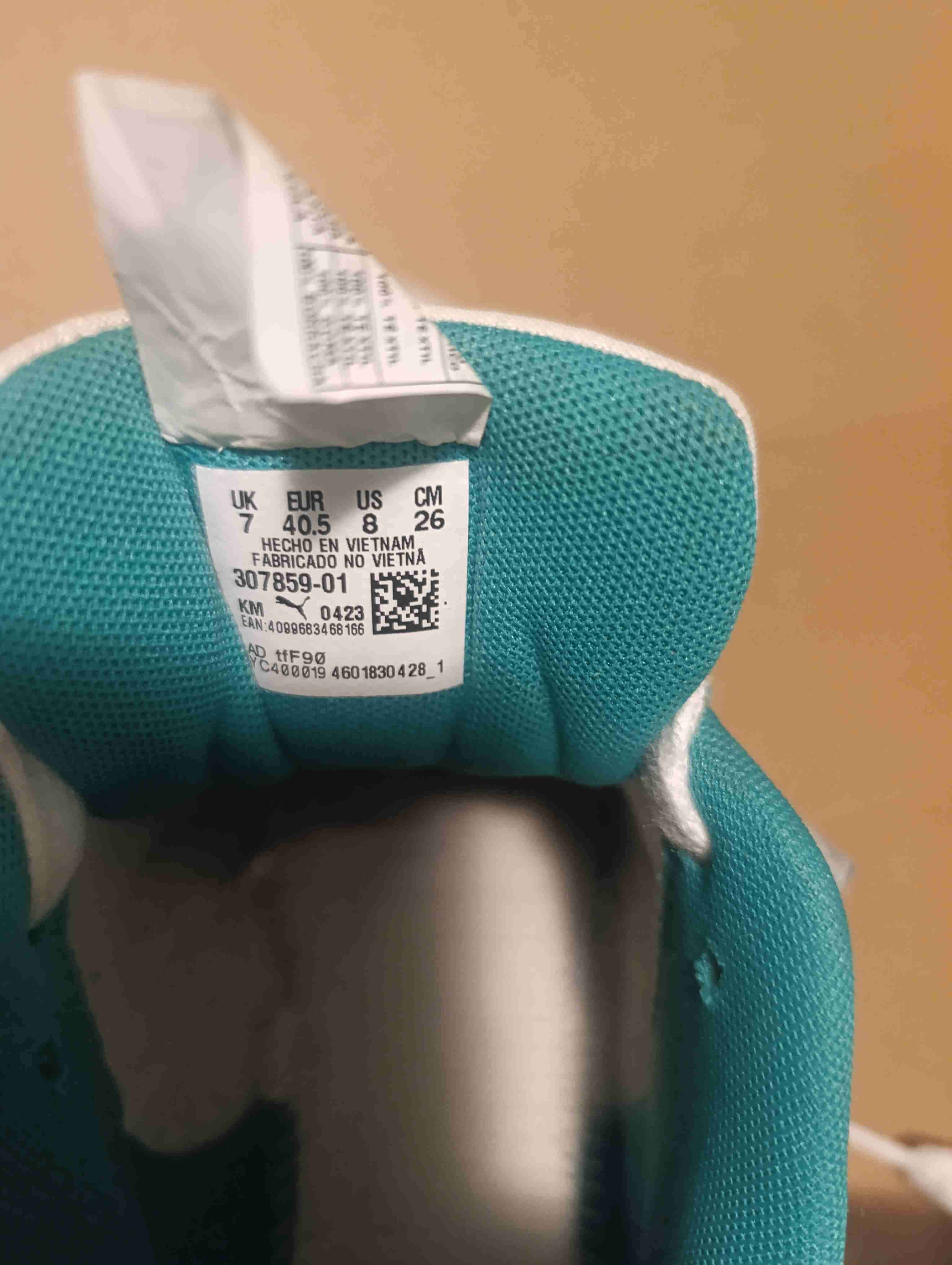 Zapatillas deportivas blancas y turquesa - miniatura 5