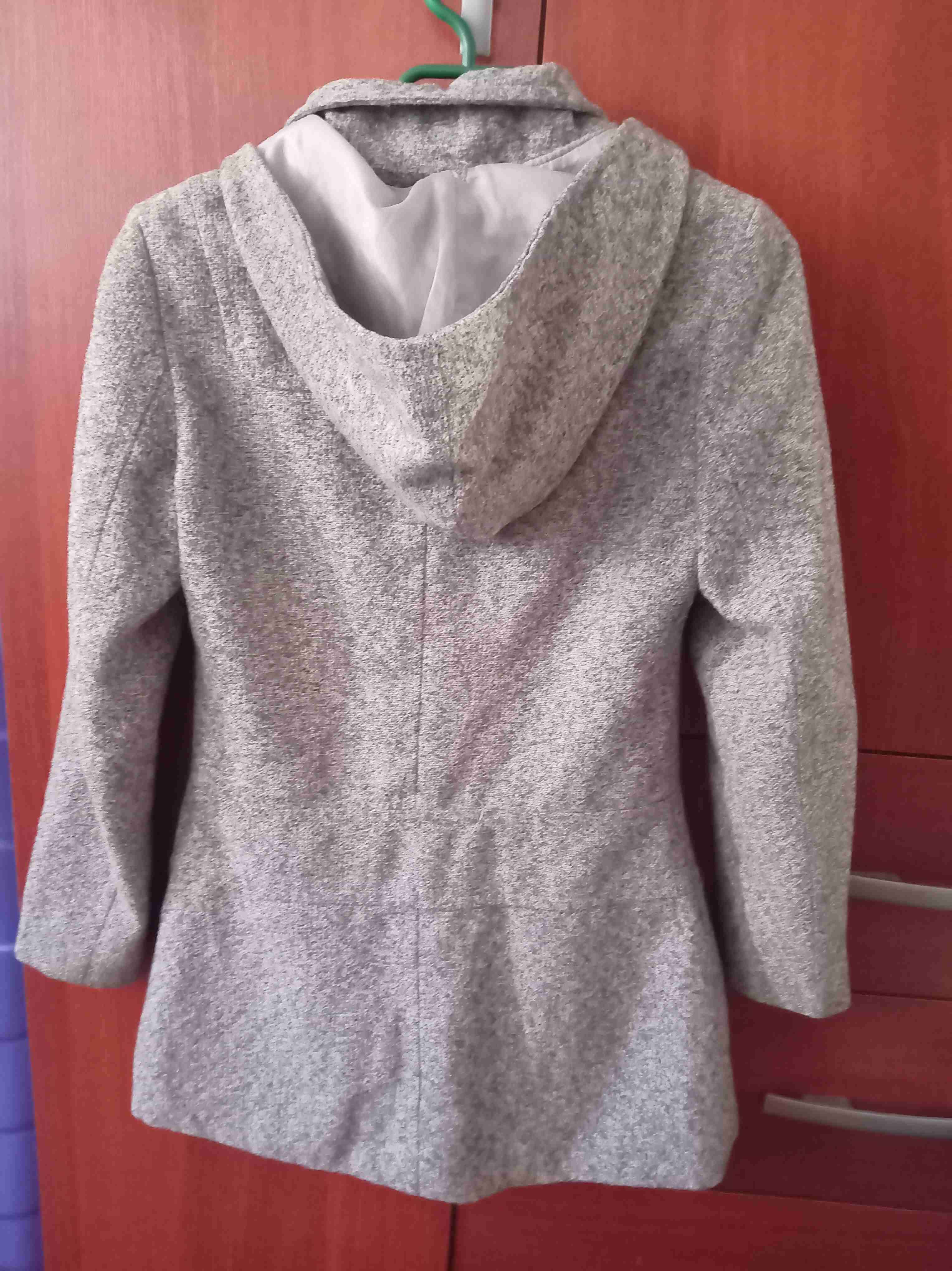 Abrigo gris elegante niña - miniatura 2