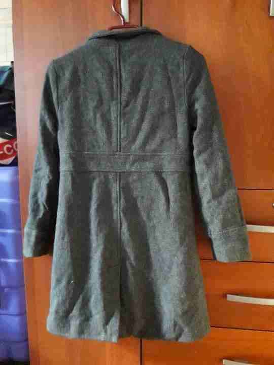 Abrigo gris elegante niña - miniatura 4