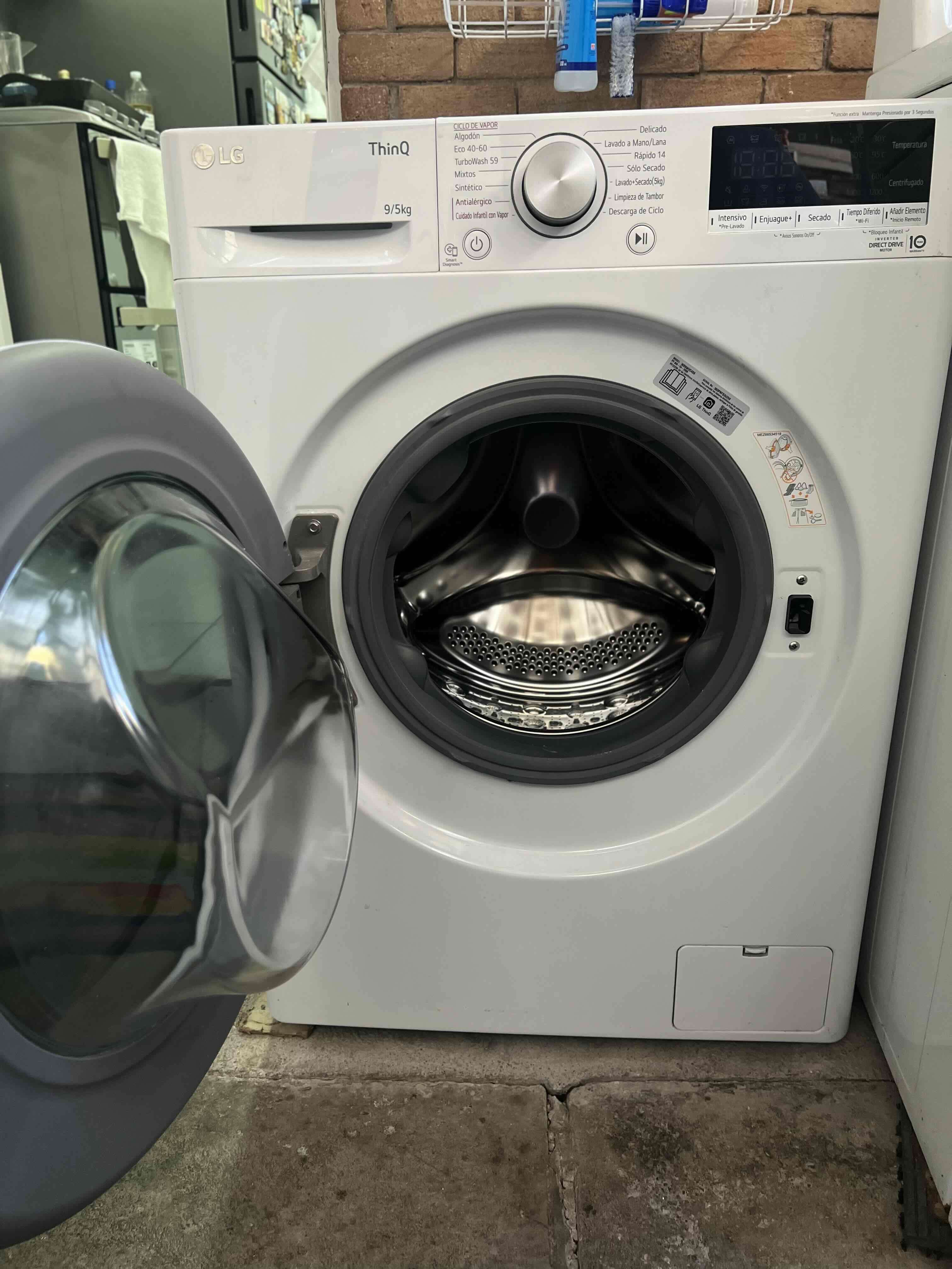 Lavadora LG ThinQ 9/5kg blanca - miniatura 6