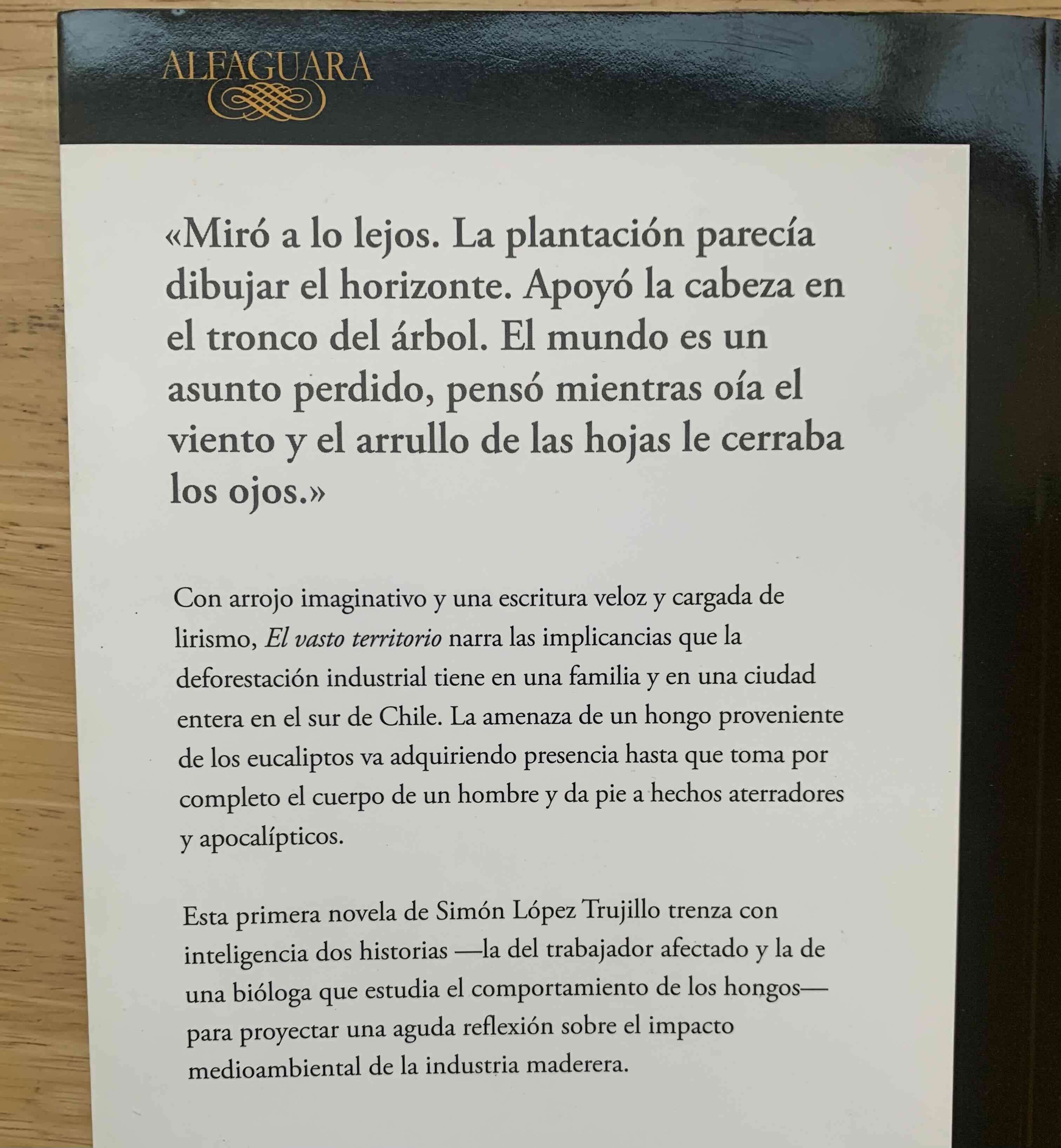 Libro 'El vasto territorio' - miniatura 2