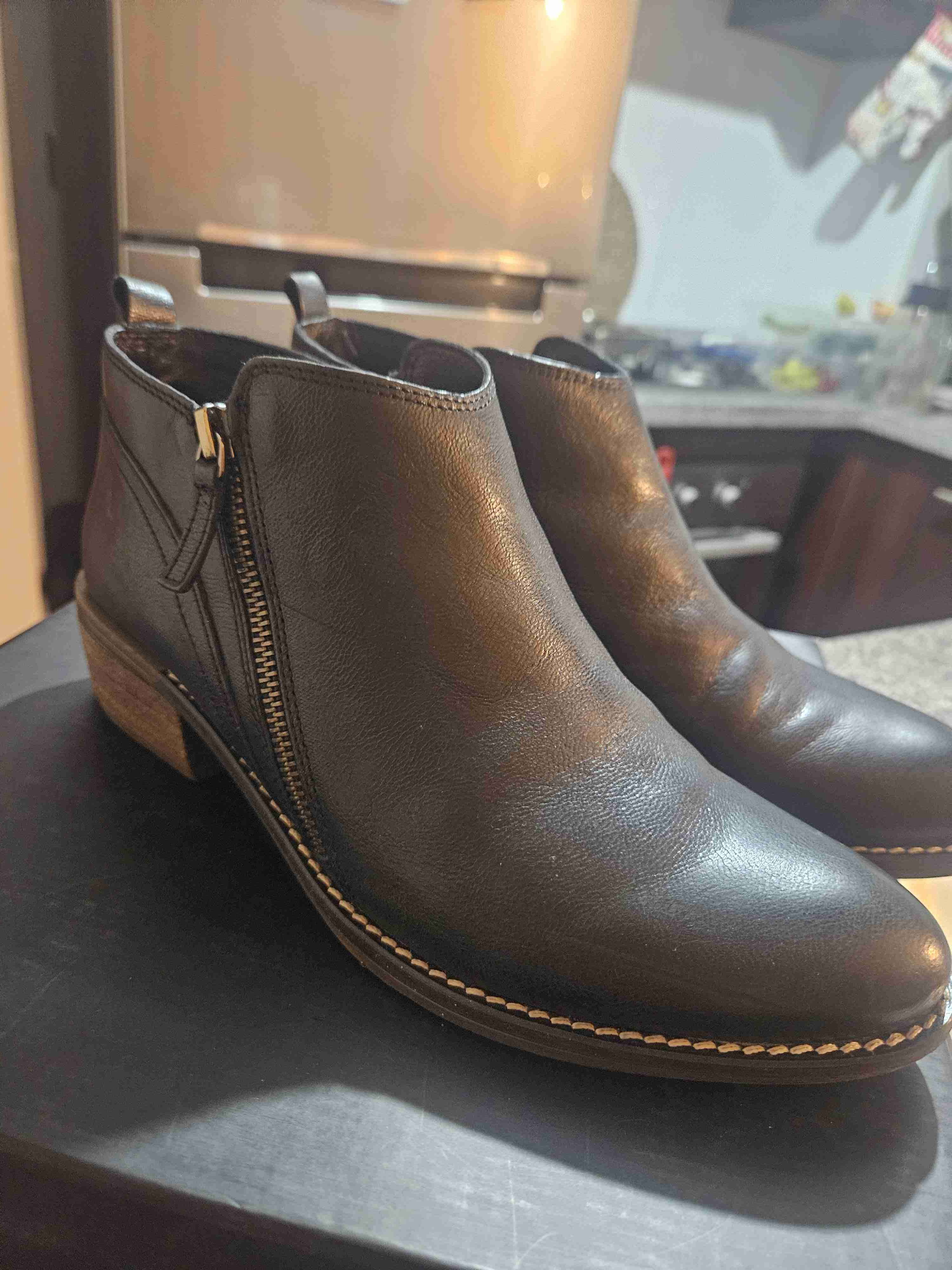 Botines de cuero negro Gacel - miniatura 1