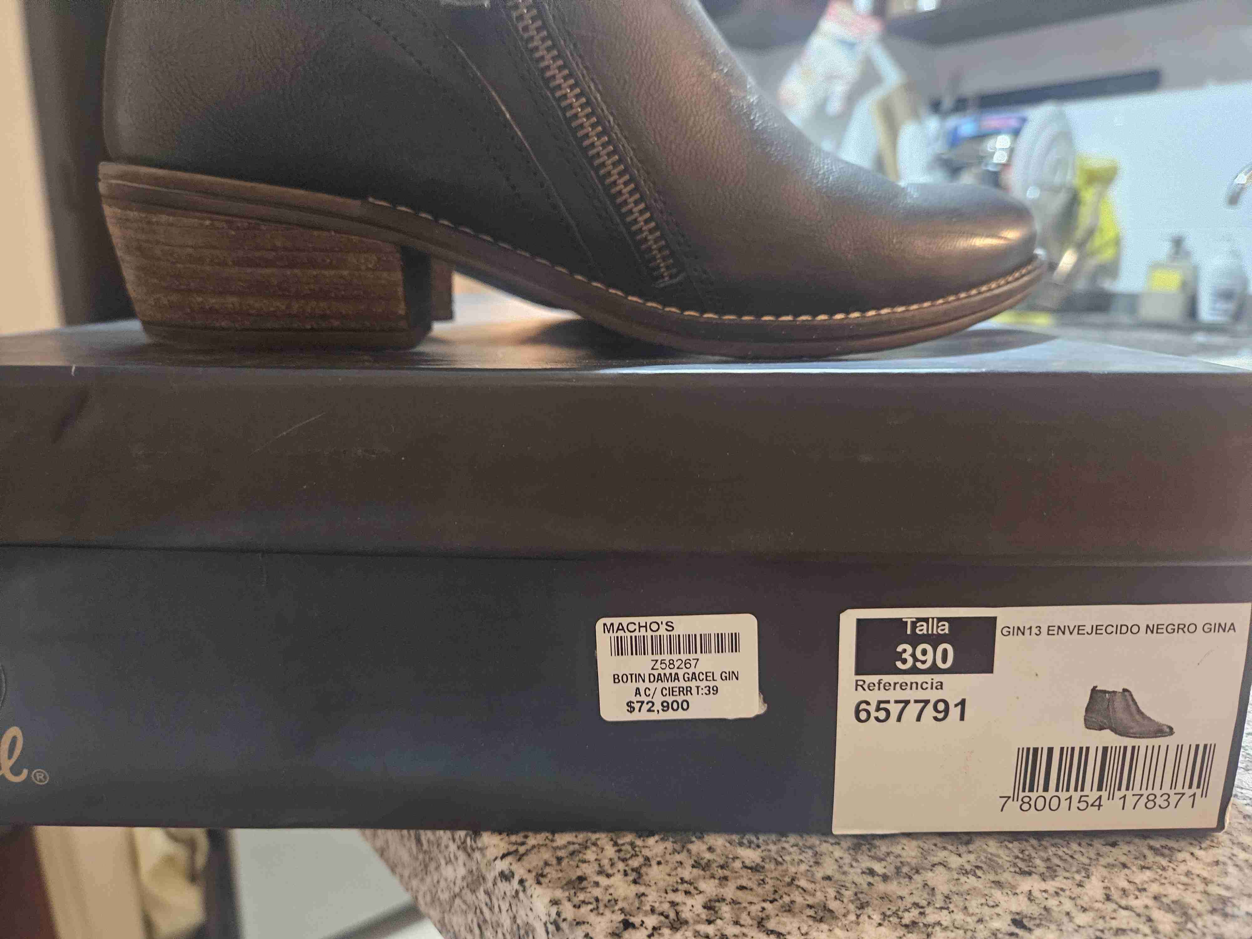 Botines de cuero negro Gacel - miniatura 2