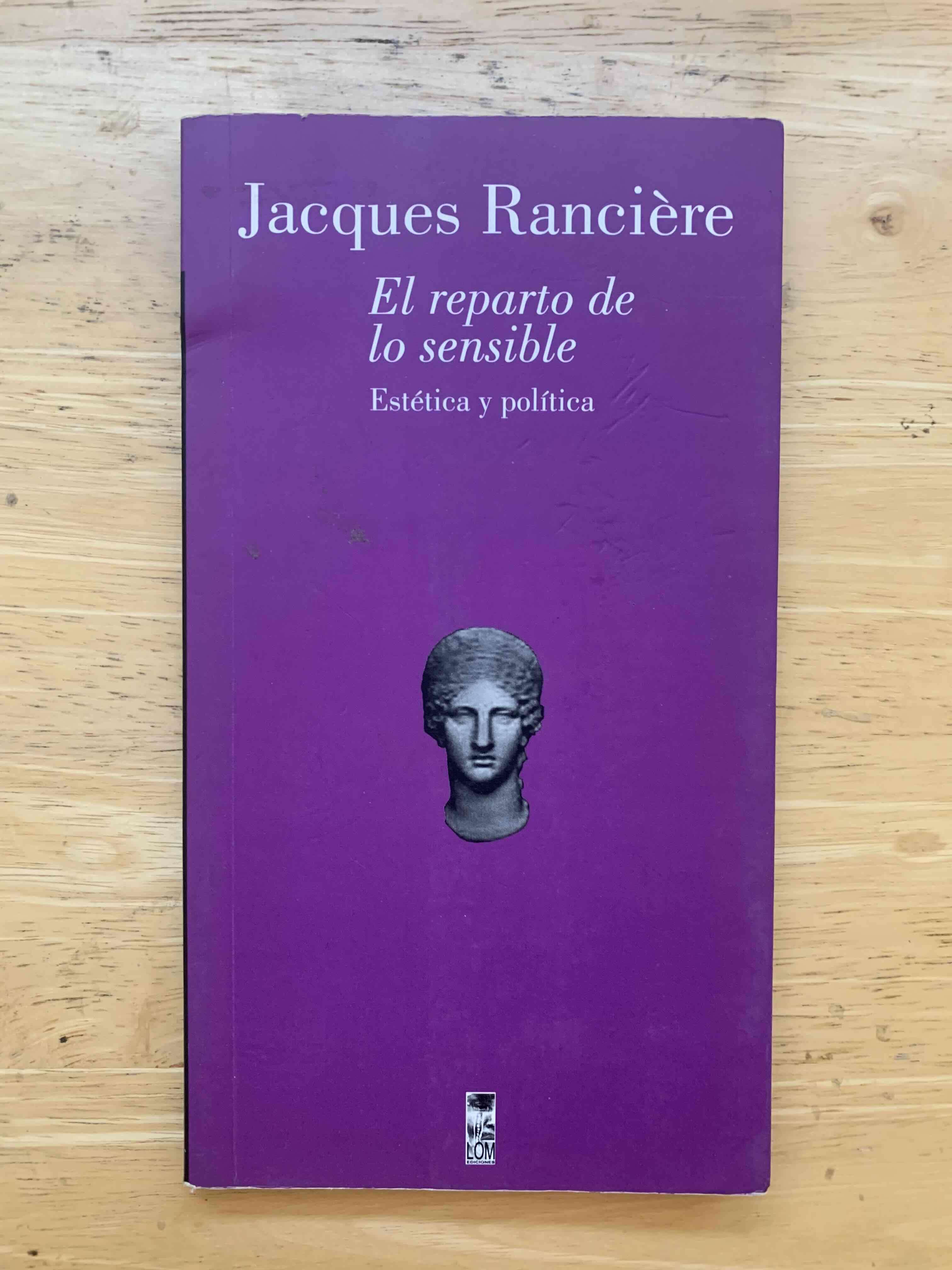 Libro 'El reparto de lo sensible' - miniatura 1