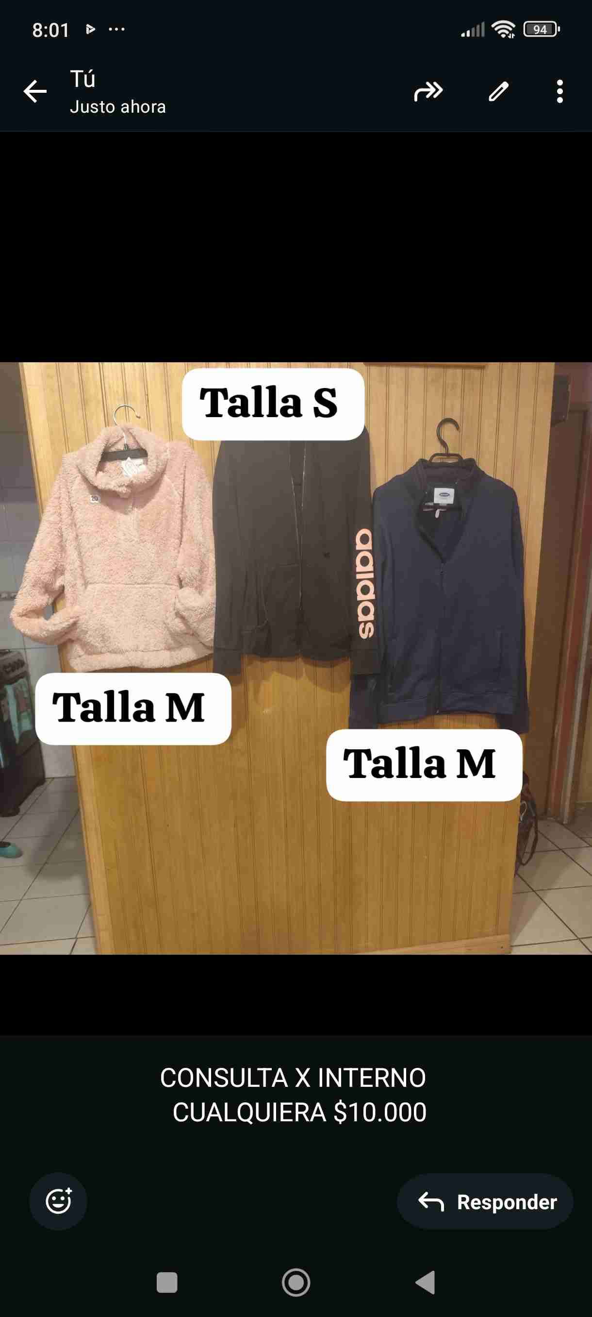 Polerón rosa talla M - miniatura 1