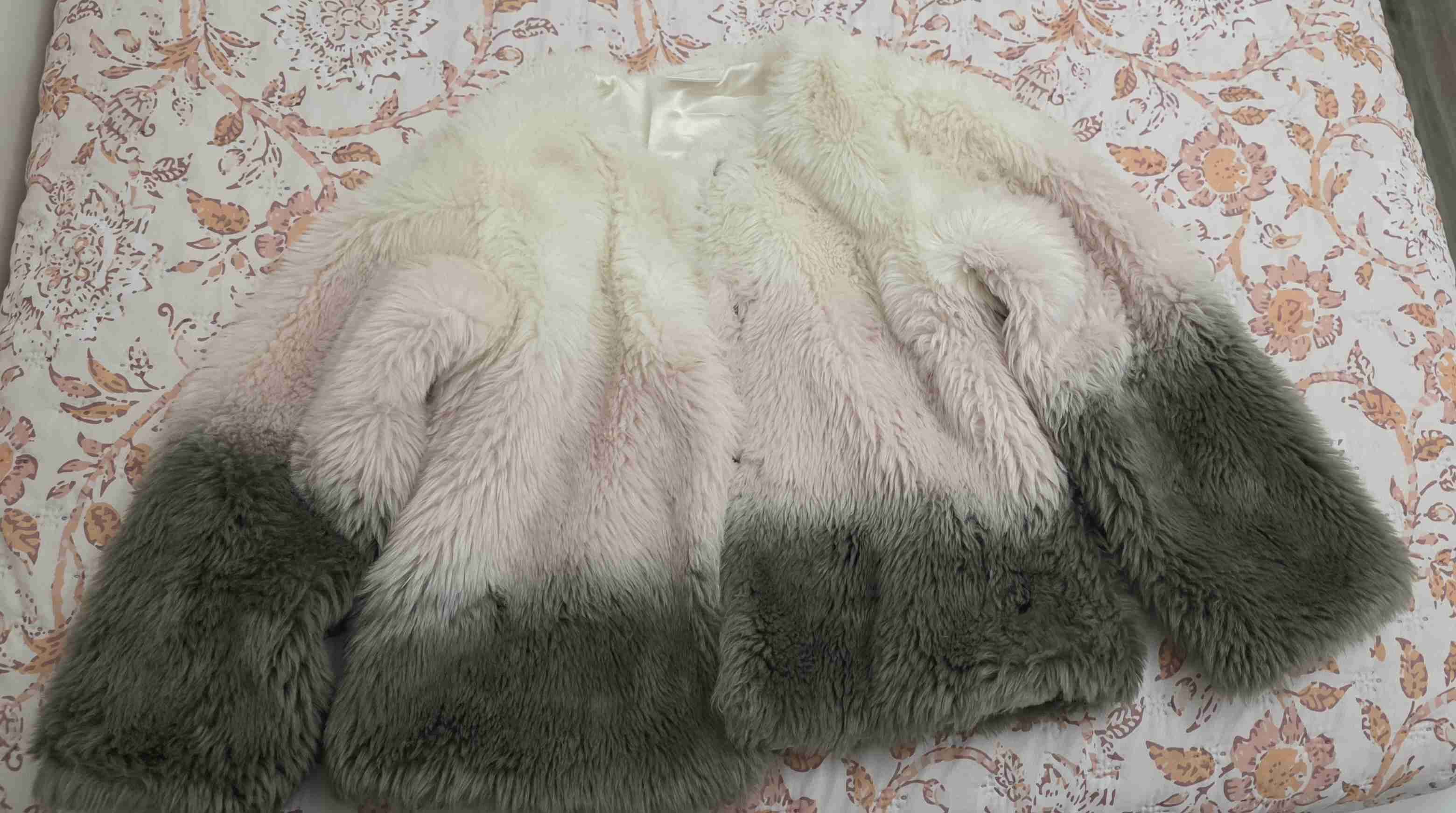 Abrigo Niña peludo tricolor corto Talla 6 Colloky - miniatura 1