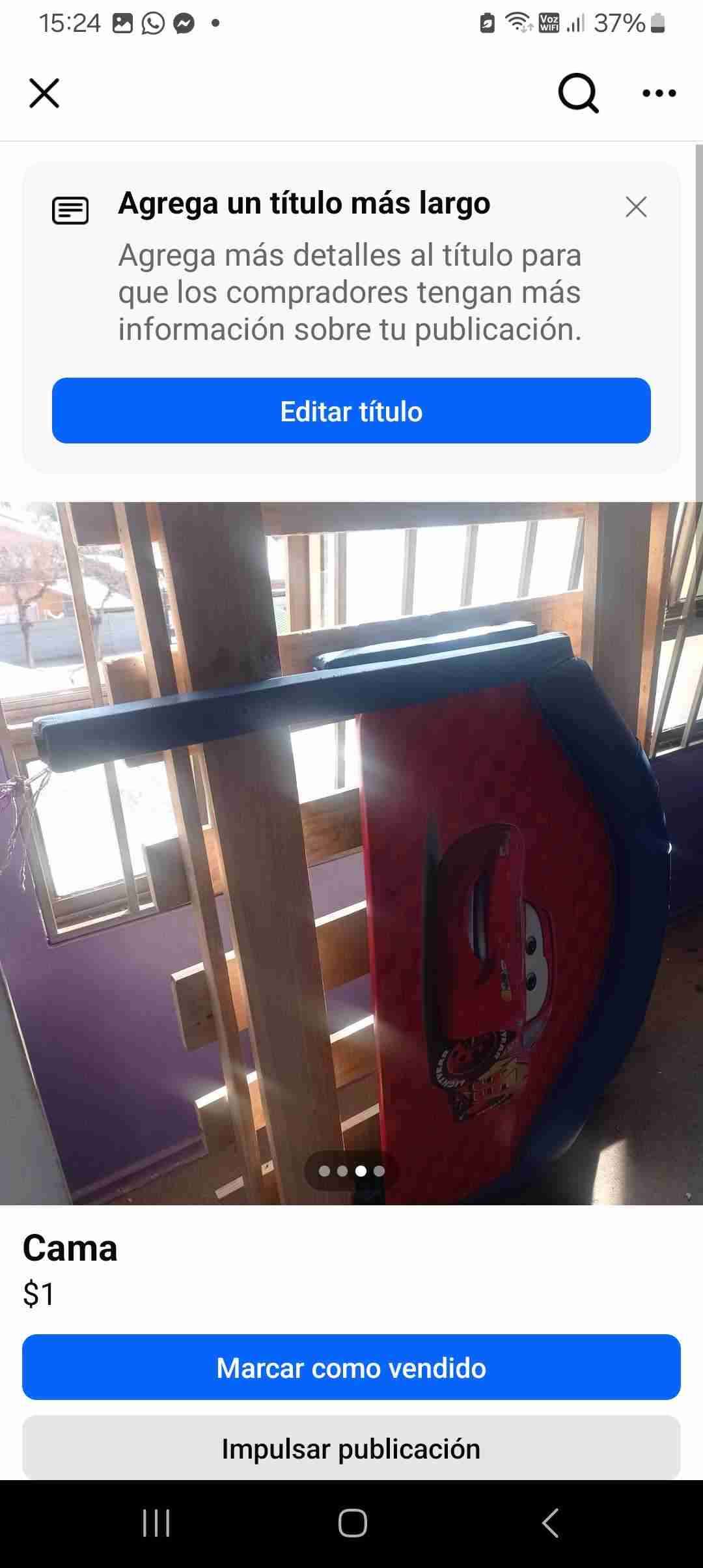 Cama infantil Cars - miniatura 1