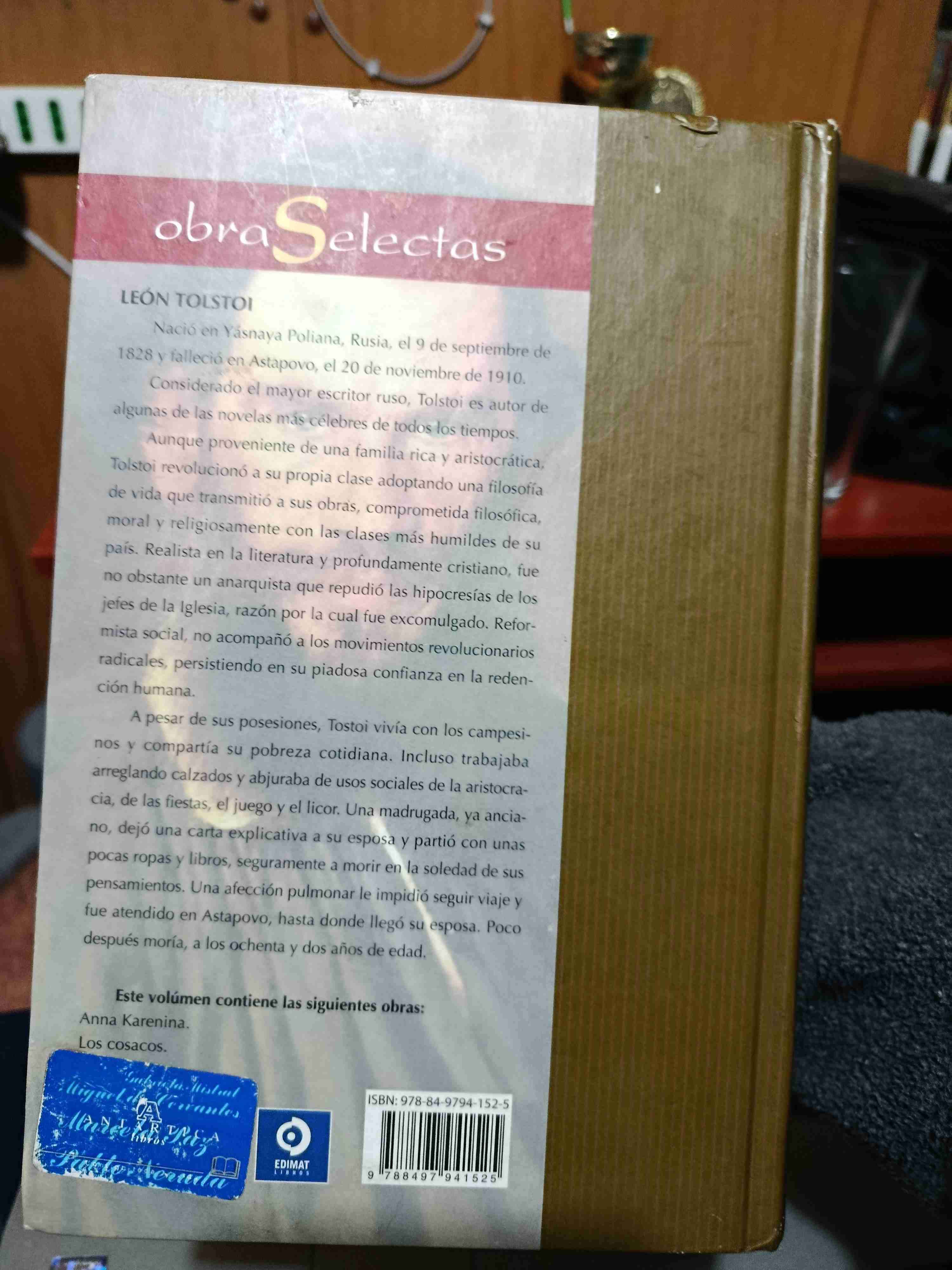 Libro Obras Selectas León Tolstói - miniatura 2