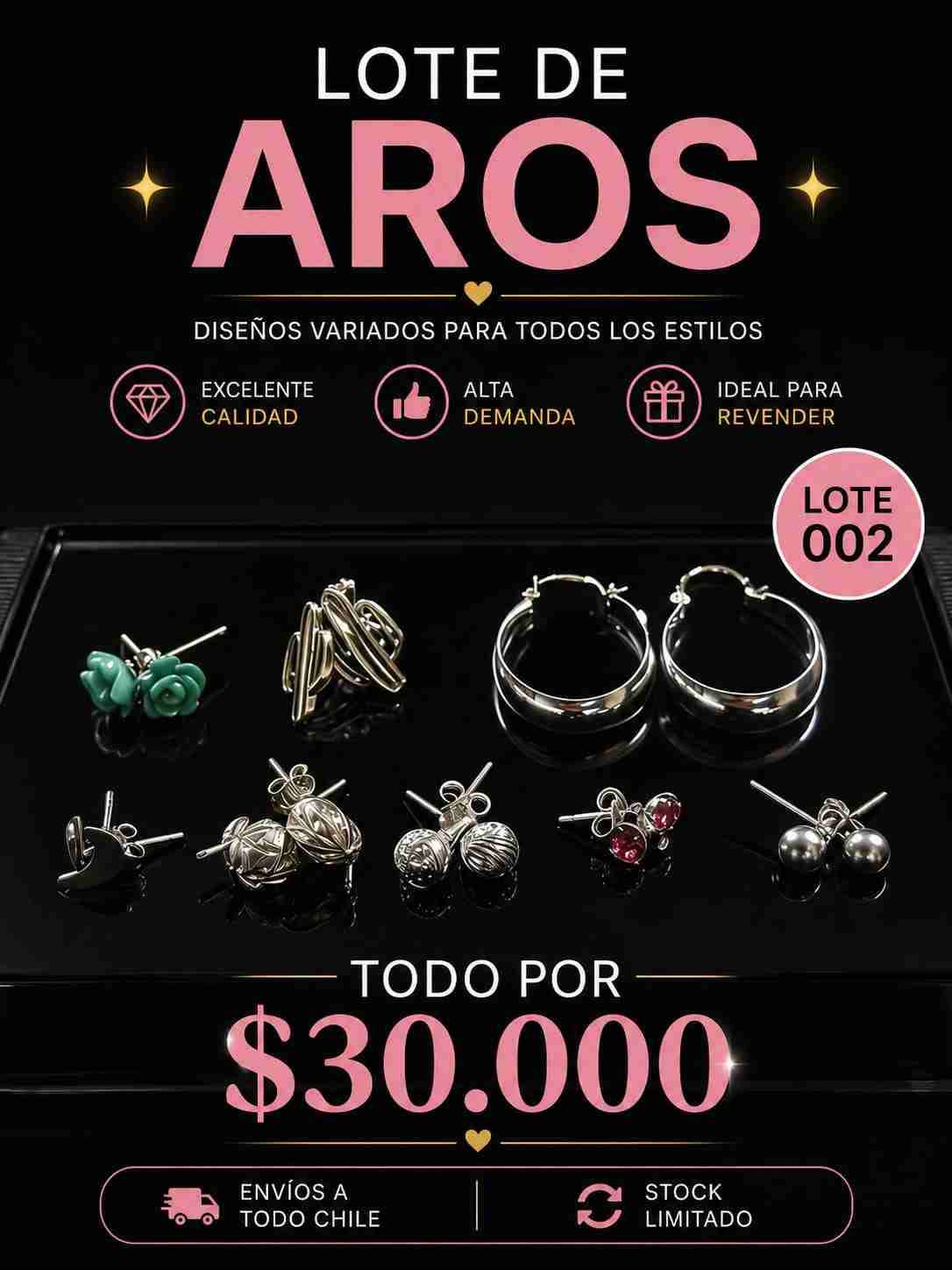 Lote de aros variados - miniatura 1