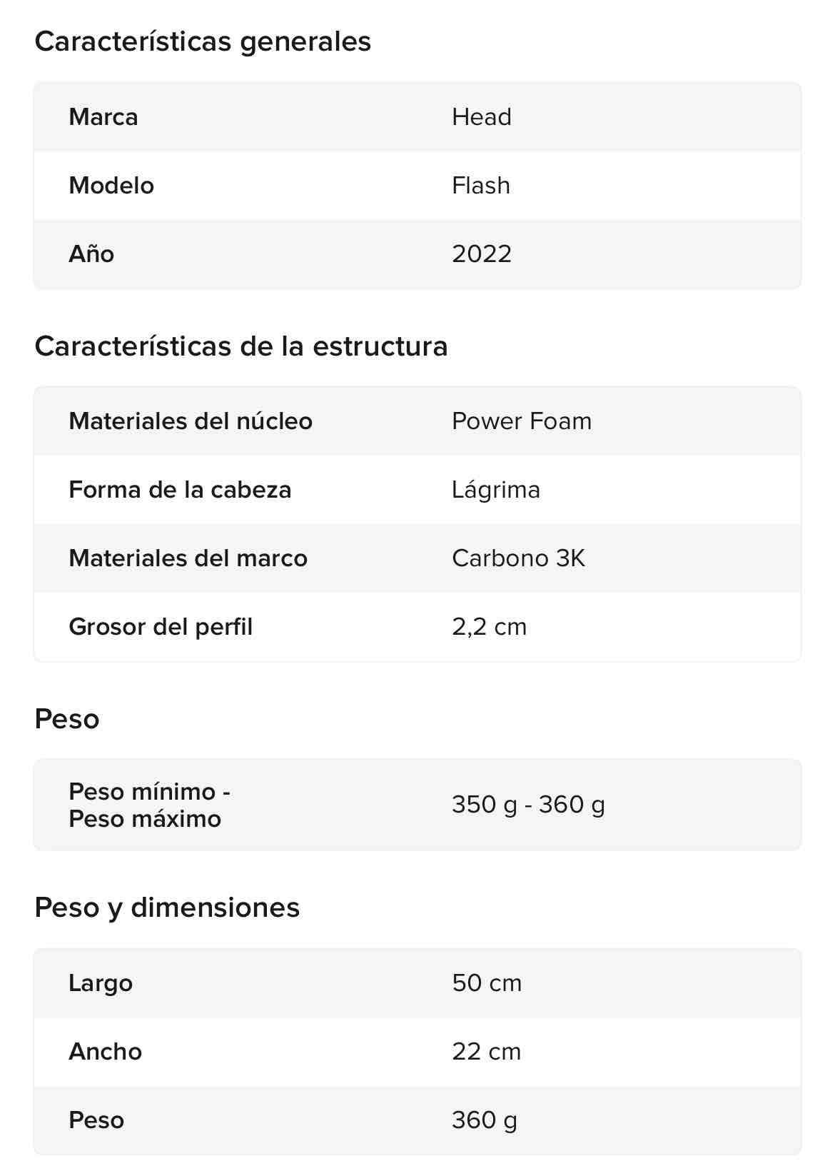 Pala de pádel Head Flash 2022 - miniatura 3