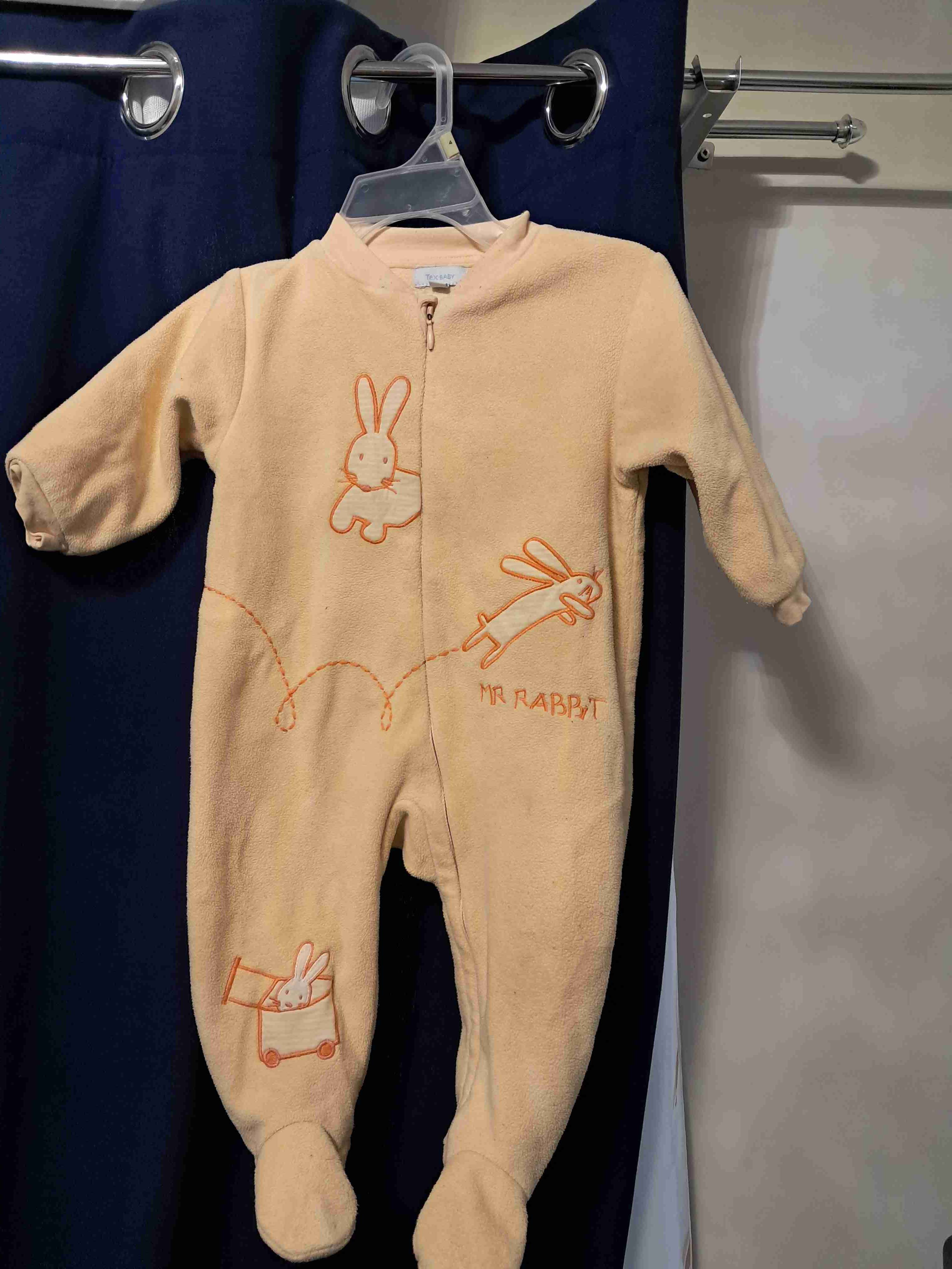 Enterito bebé Mr Rabbit beige