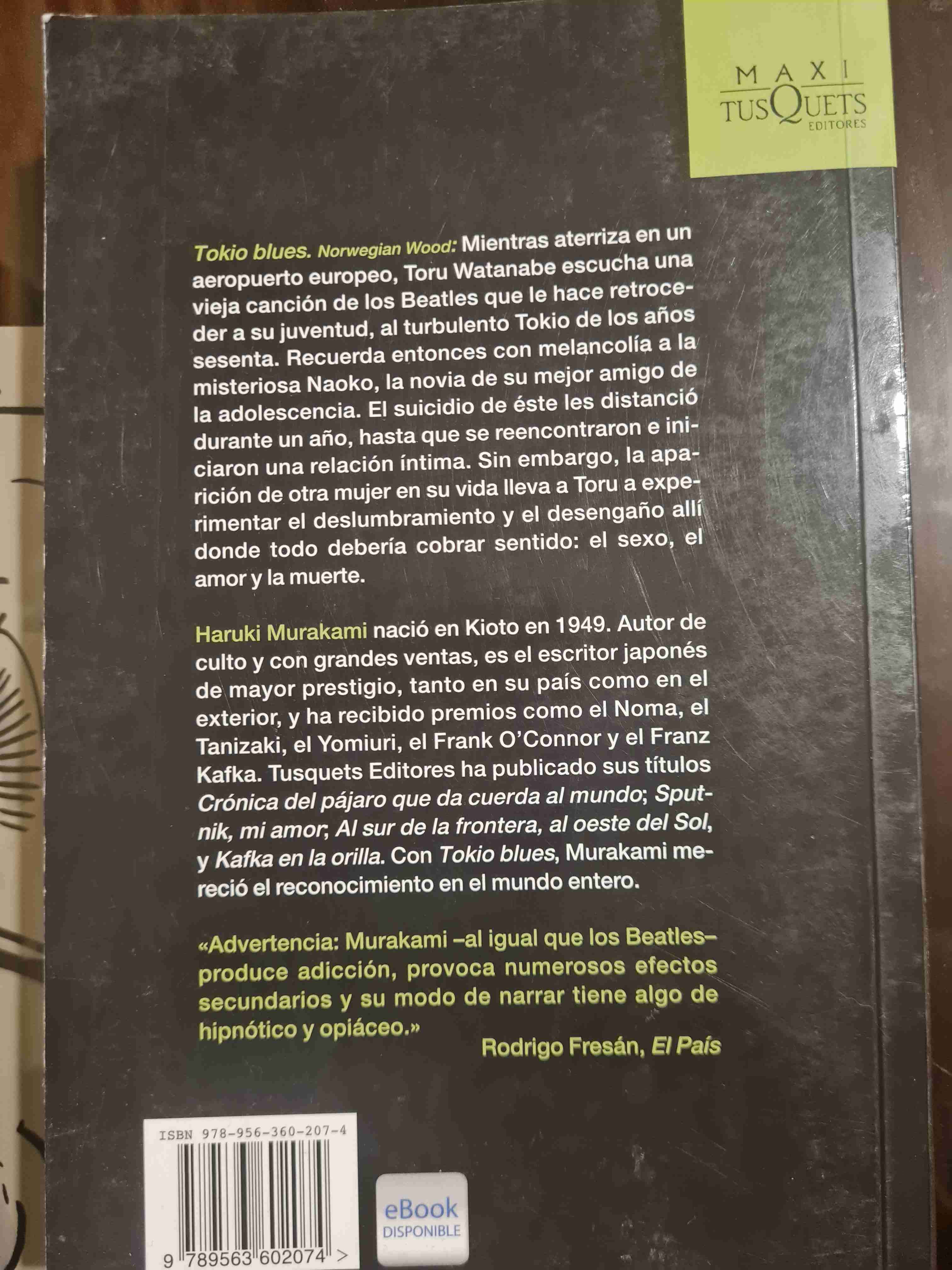 Libro Tokio Blues de Haruki Murakami - miniatura 2