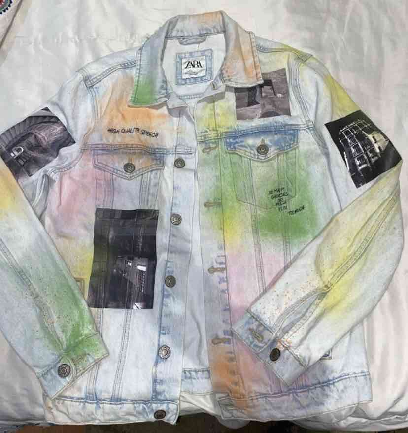 Chaqueta de mezclilla estampada - miniatura 1