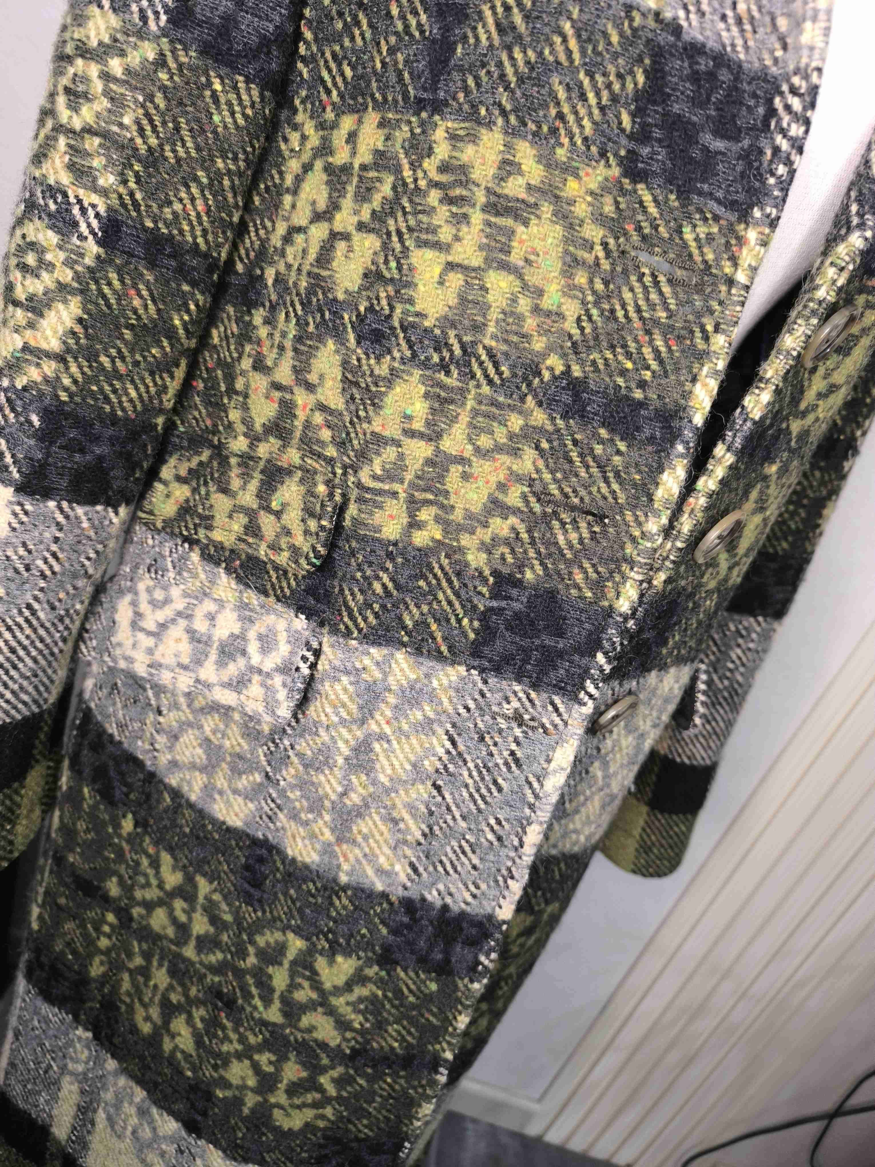 Abrigo largo de cuadros estampado - miniatura 6