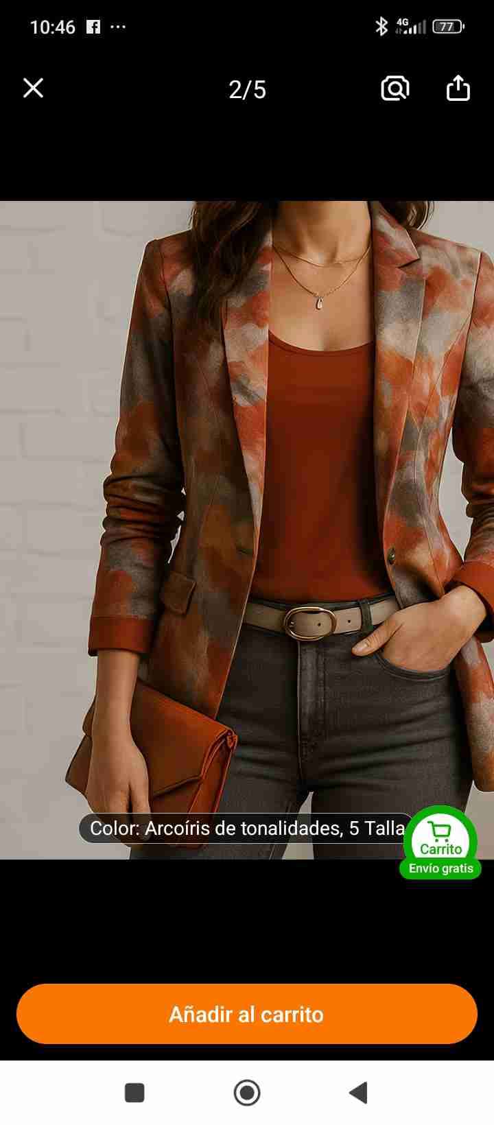 Blazer estampado arcoíris - miniatura 1