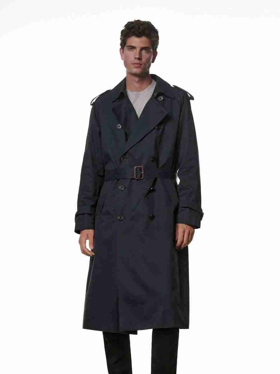 Abrigo trench coat gris oscuro - miniatura 1