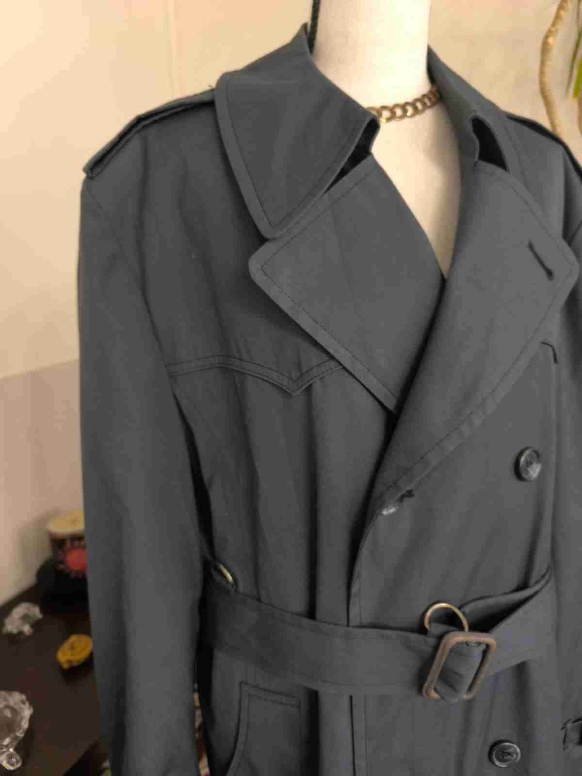 Abrigo trench coat gris oscuro - miniatura 2