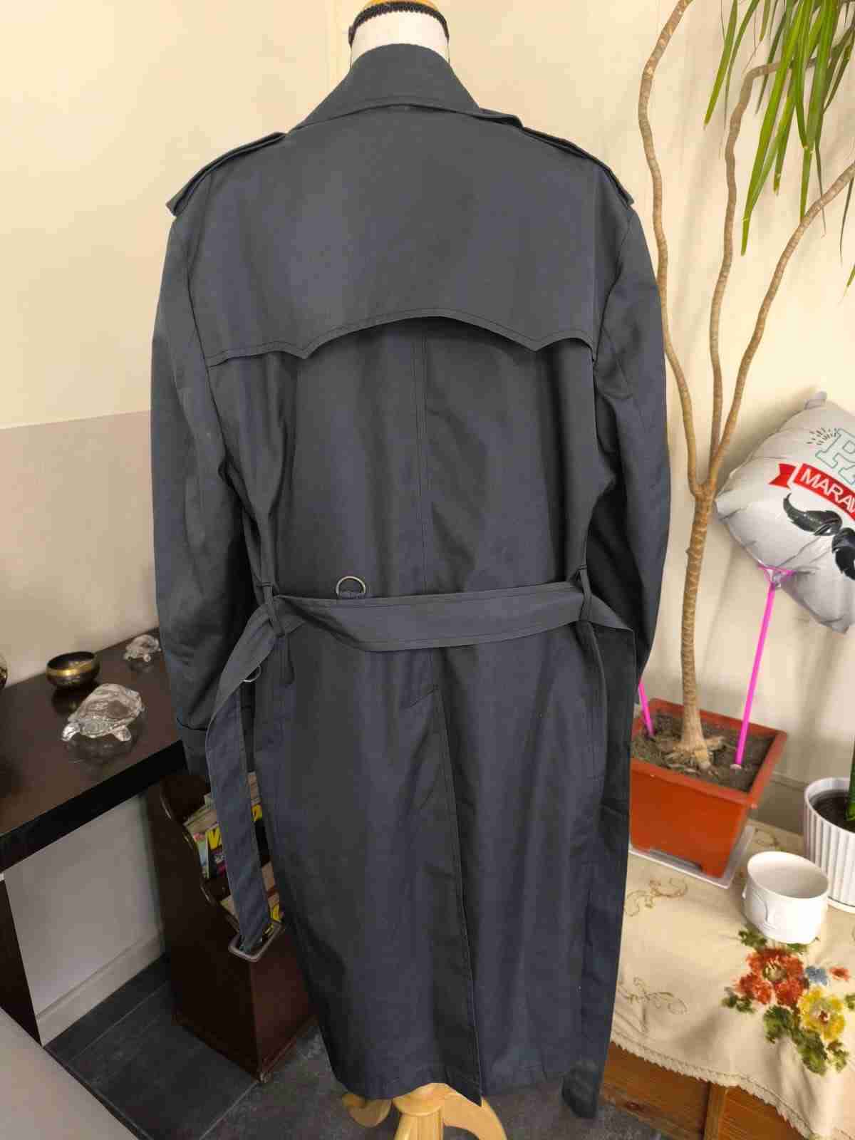 Abrigo trench coat gris oscuro - miniatura 4