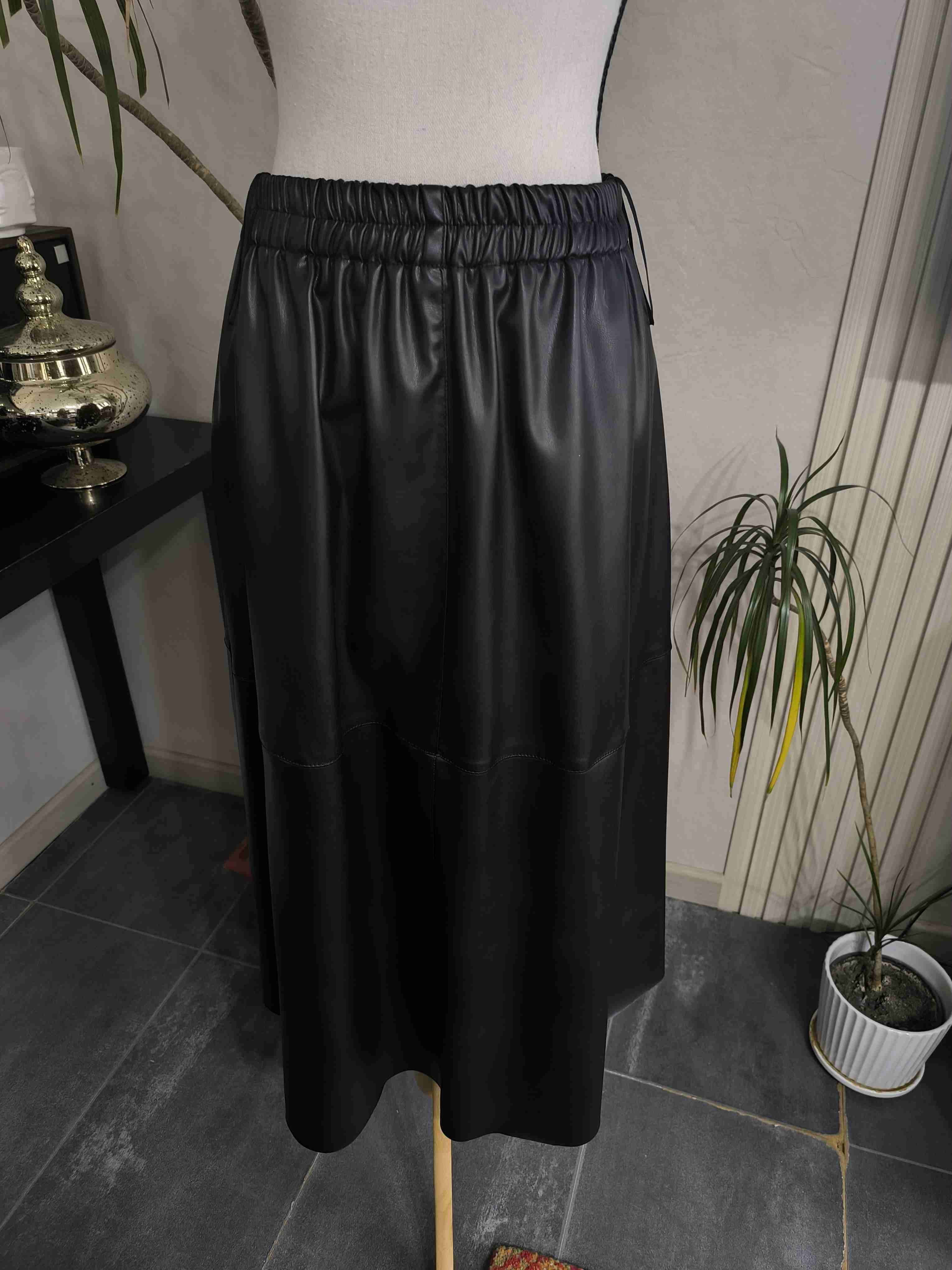 Falda larga eco cuero ZARA - miniatura 3