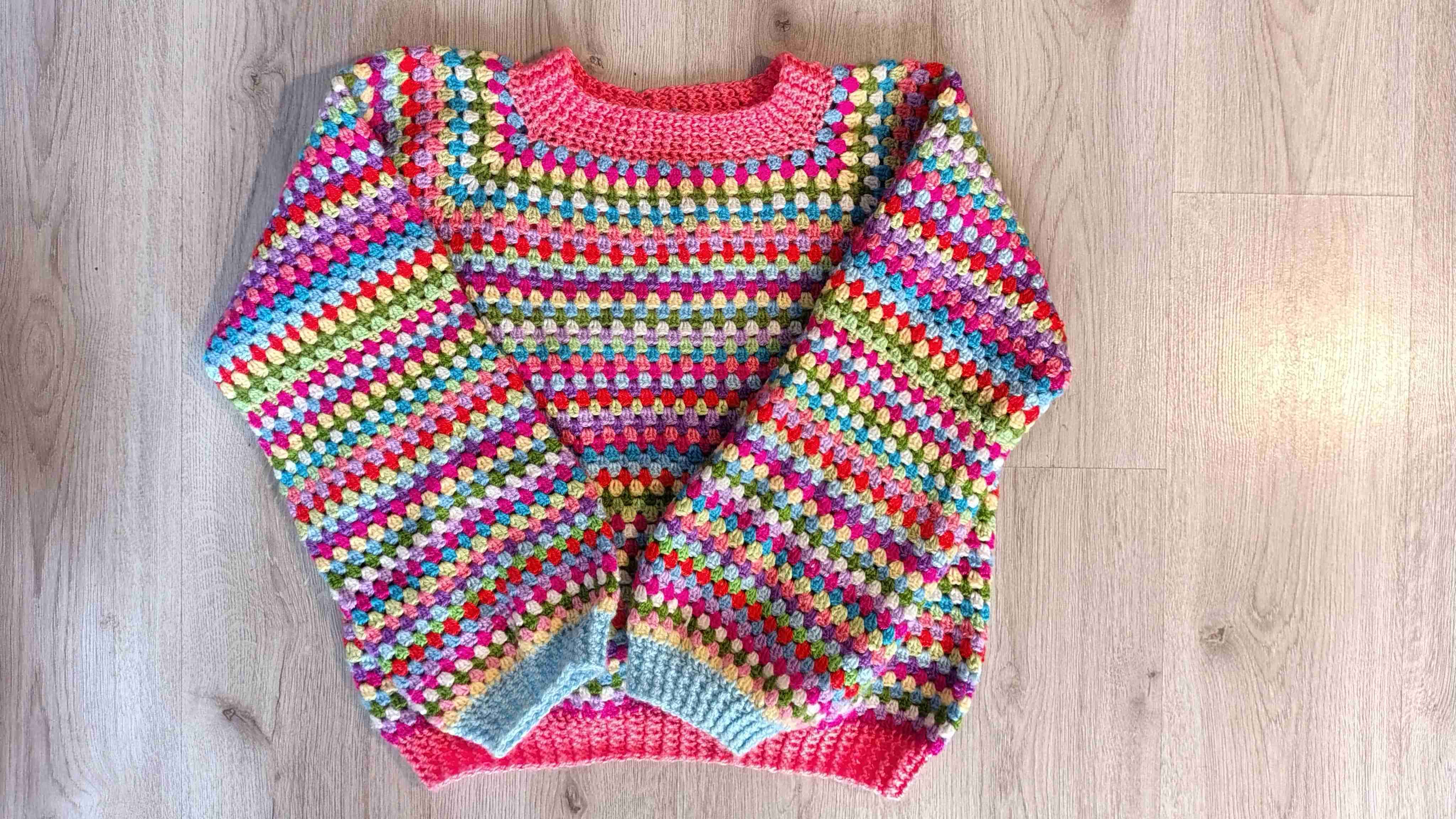 Suéter tejido multicolor - miniatura 1